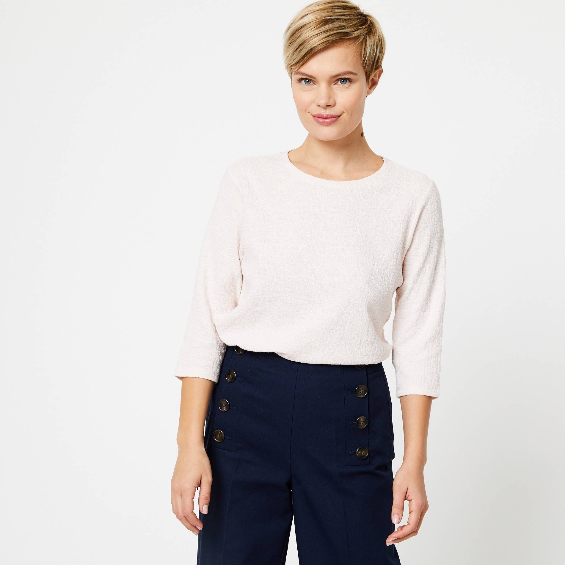 Tshirt col bâteau, Fuchsia, large image number 0