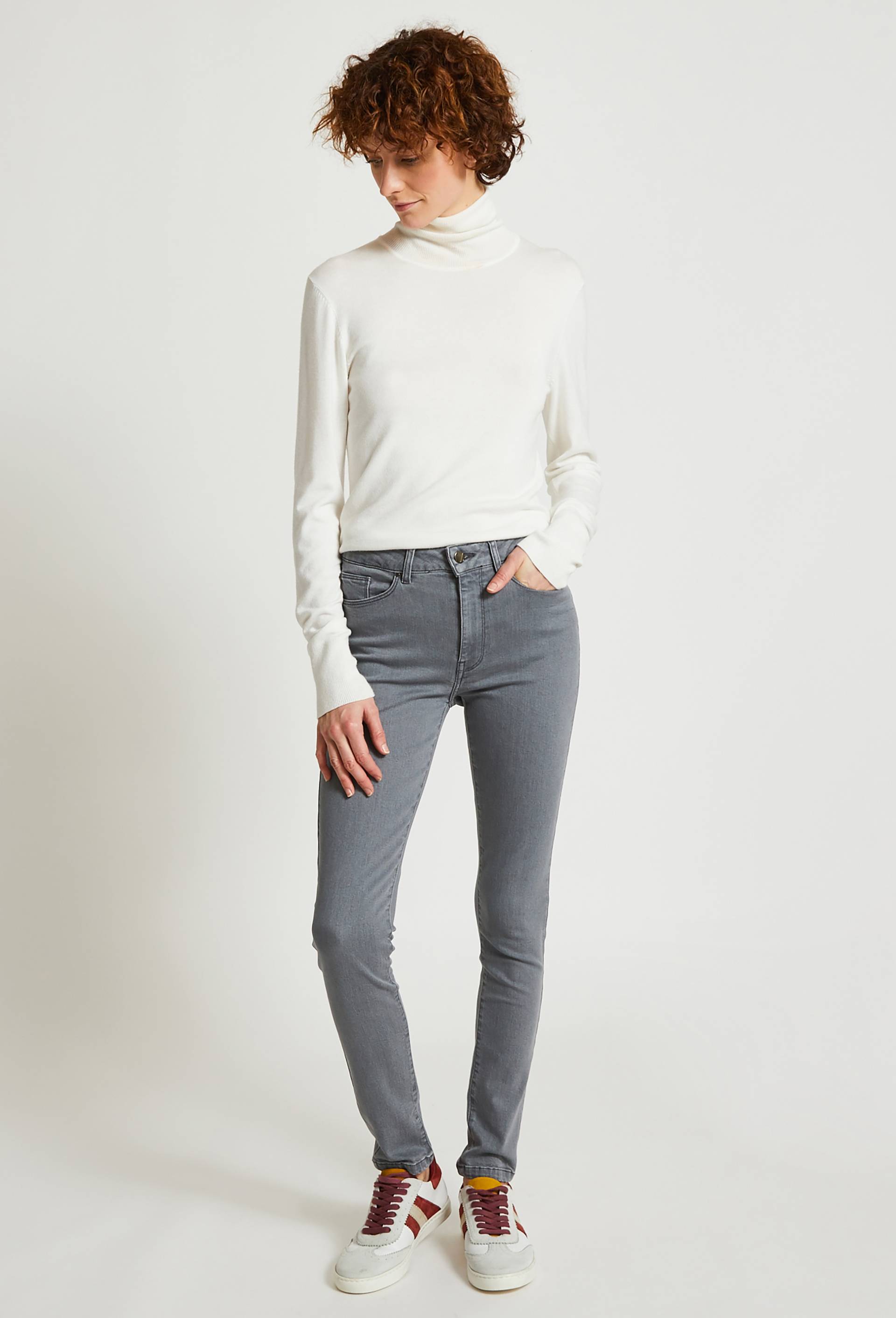 Jean slim gris, Gris, large image number 0.0