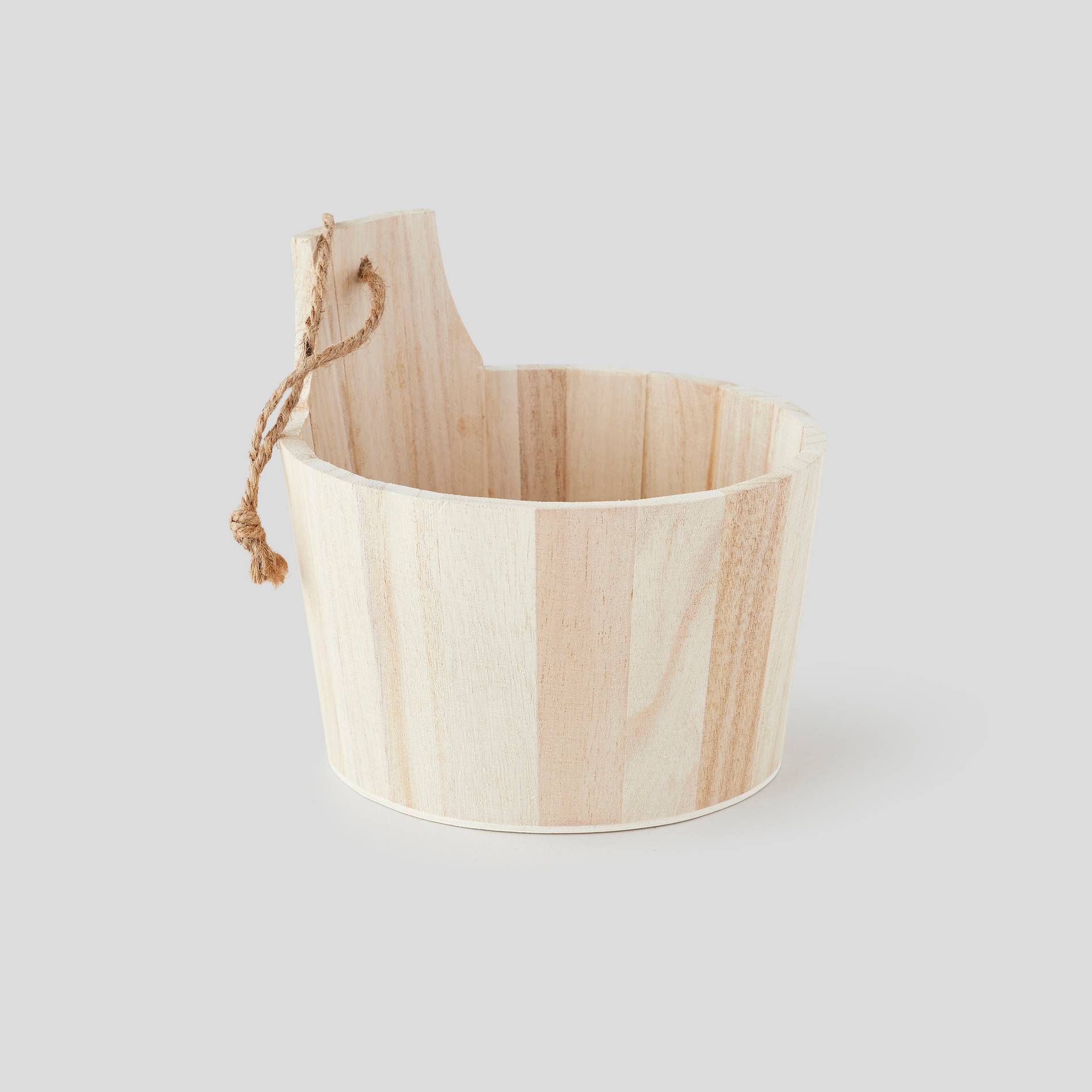 Mini baque en bois pour sauna, Jaune pâle, large image number 0