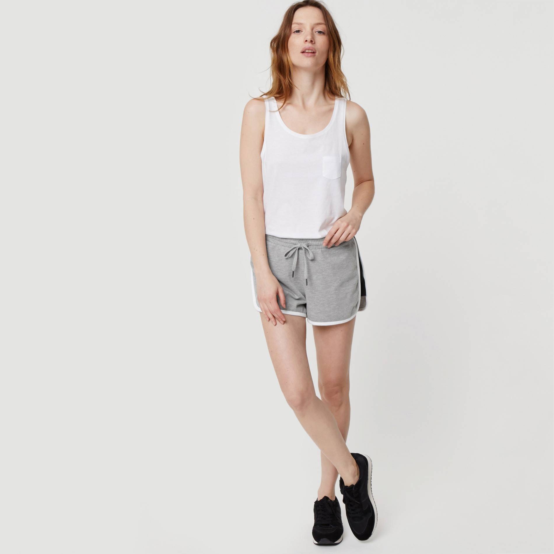 Short en mesh, Gris moyen, large image number 0