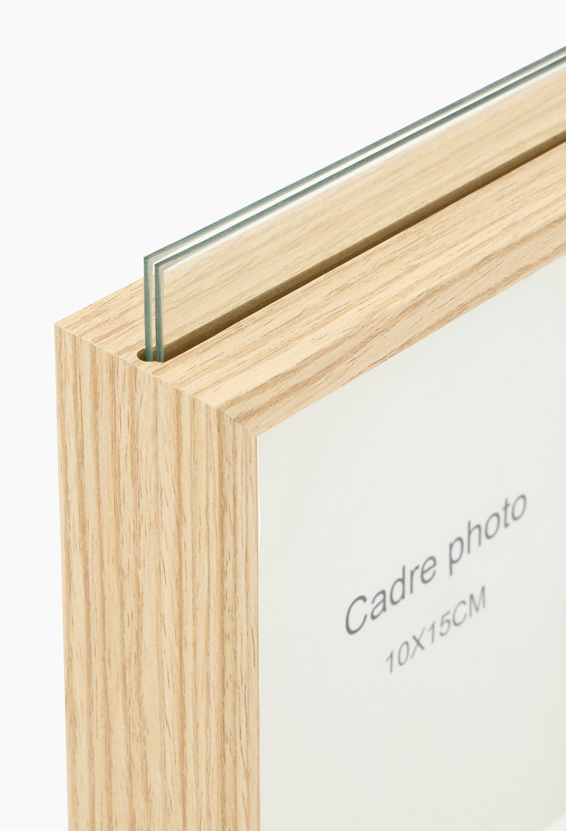 Cadre photo, 10x15cm, en verre et mdf, Jaune, large image number 1