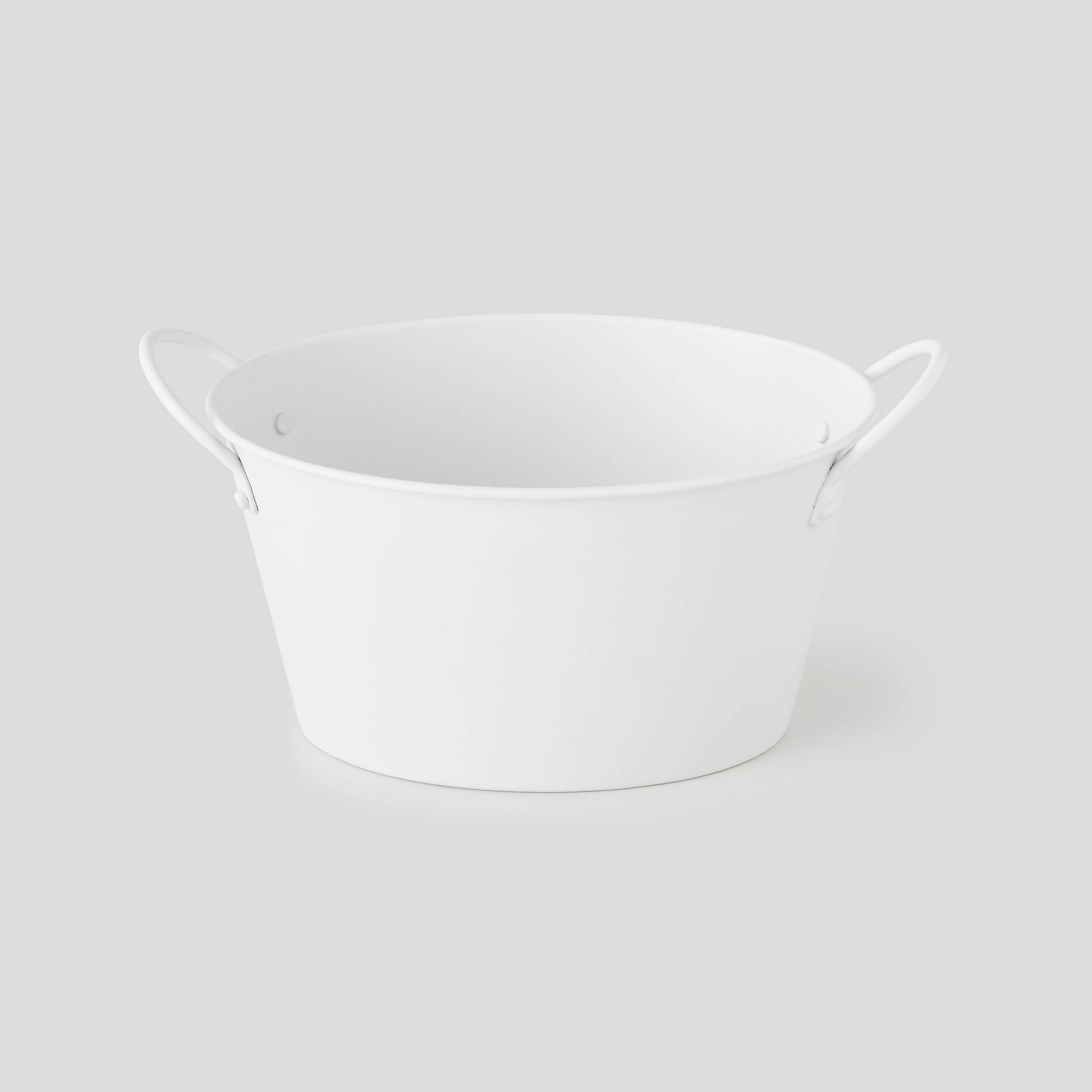 Mini Bassine en m&eacute;tal, Blanc, large image number 0