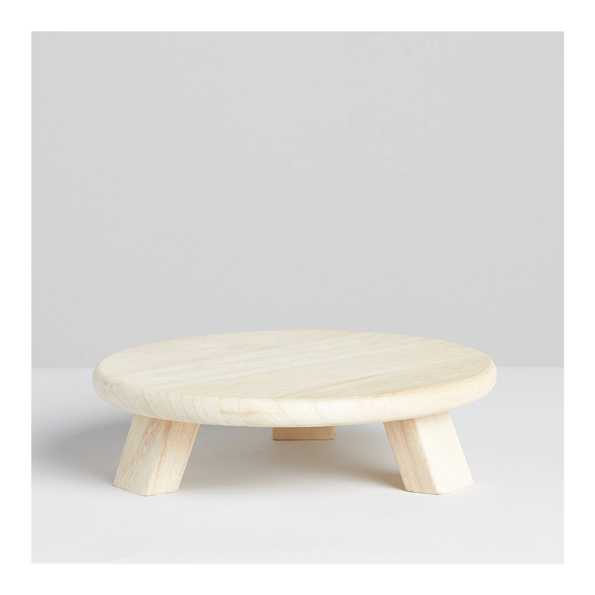 Plateau en bois, Beige, large image number 1