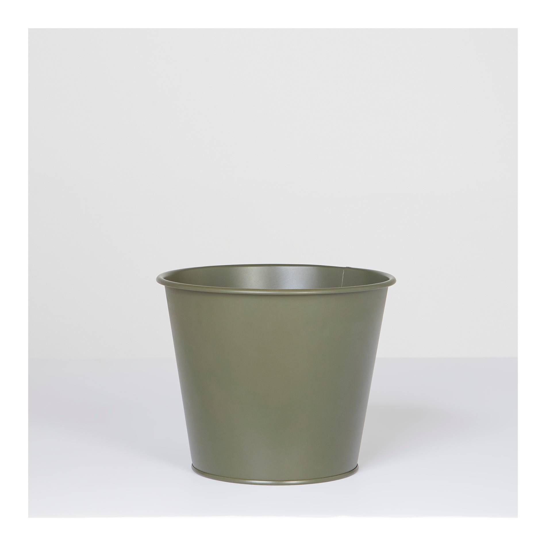 Cache pot en métal, Olive, large image number 1
