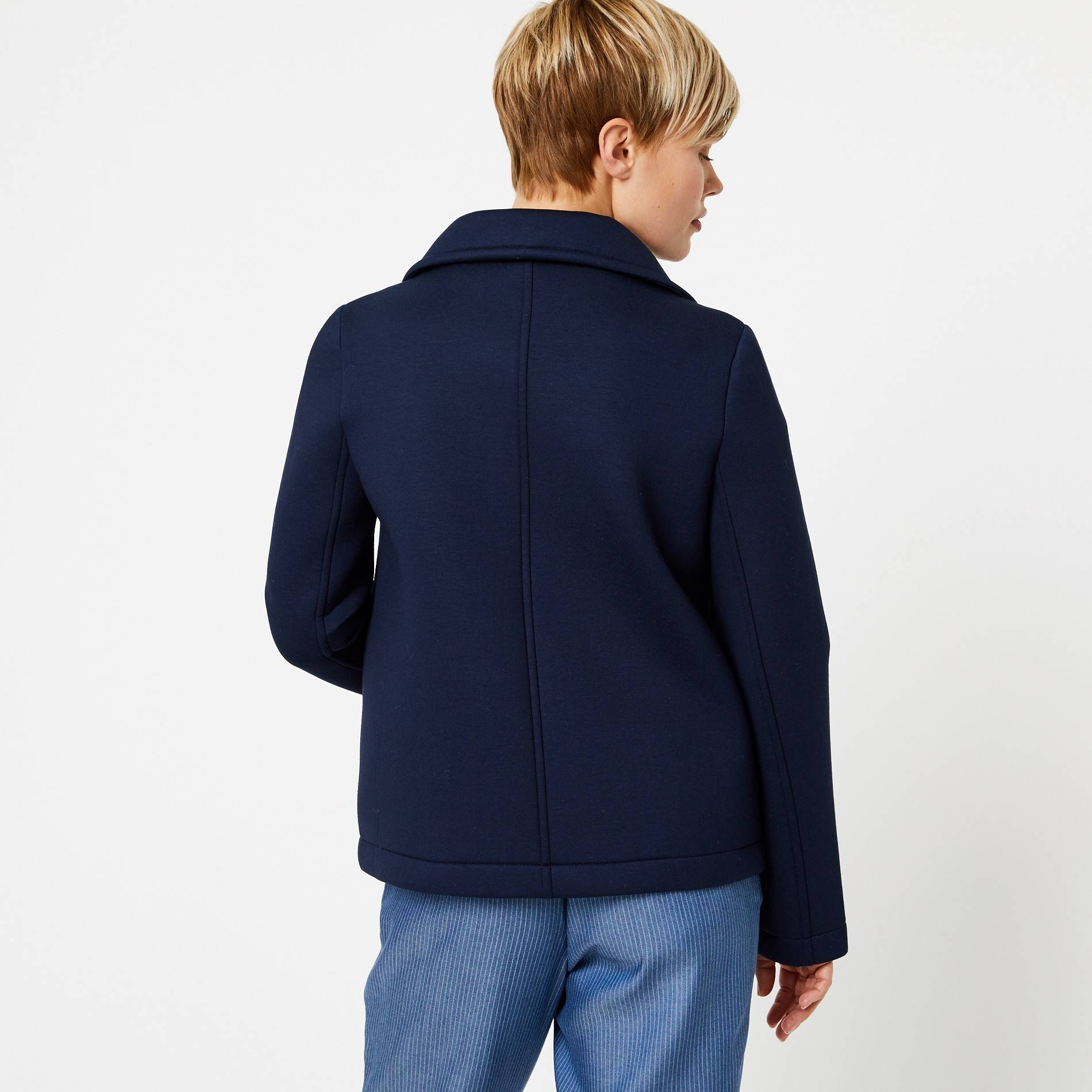 Caban en maille, Bleu marine, large image number 1