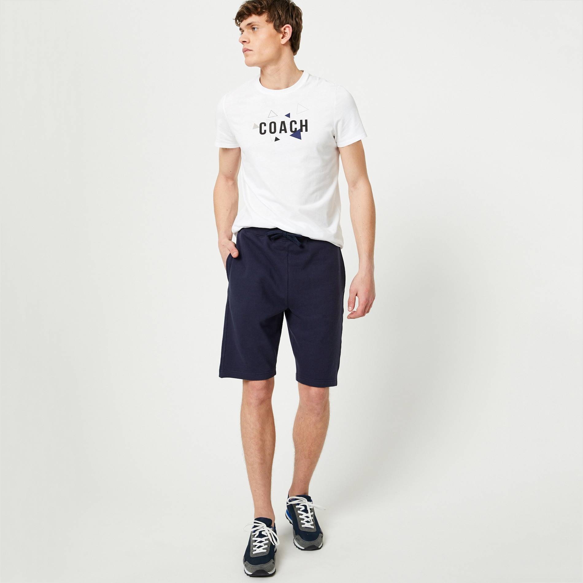 Short en molleton - Monoprix Fit, Bleu marine, large image number 0