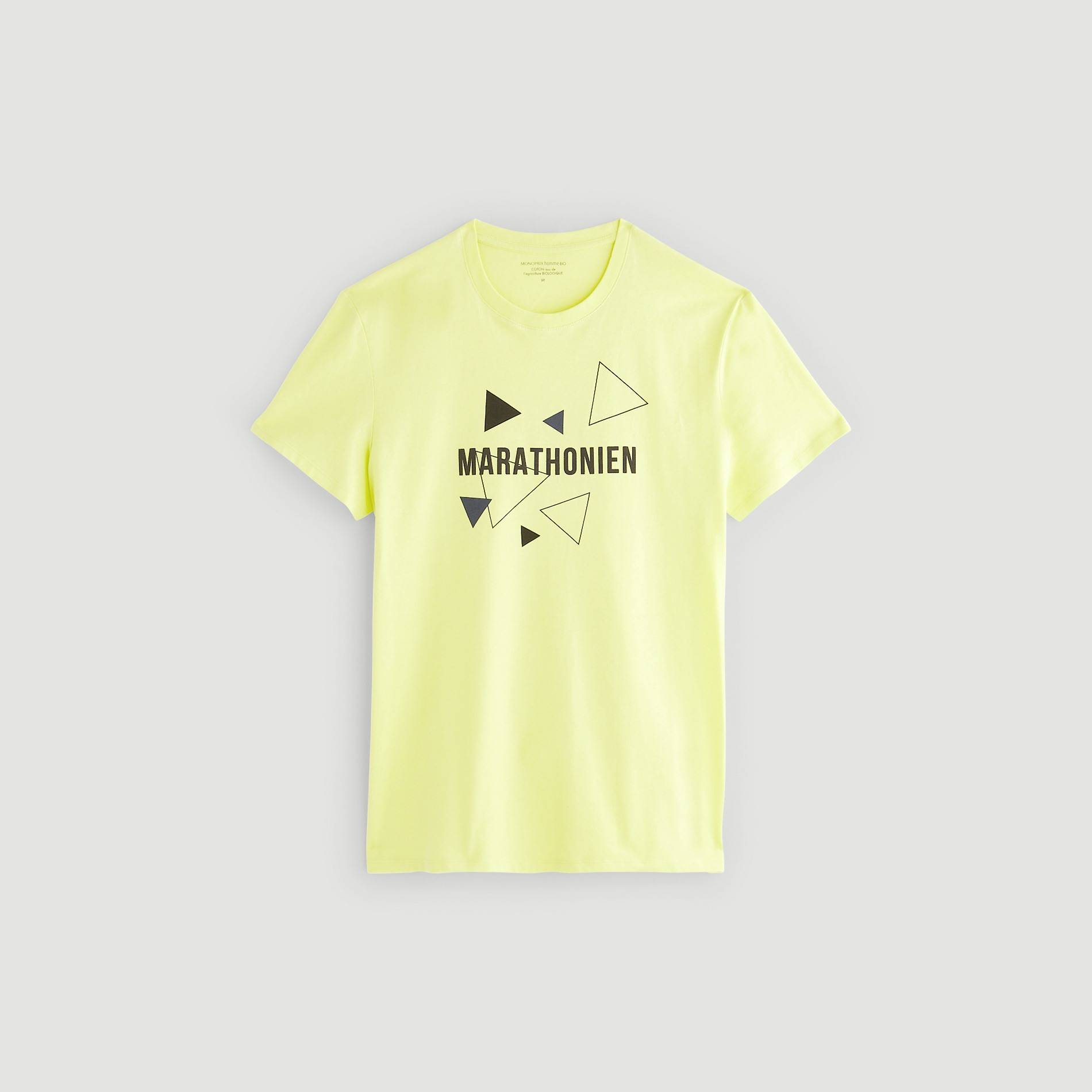 T-shirt imprimé en coton issu de l'agriculture biologique - Monoprix Fit, Vert foncé, large image number 2