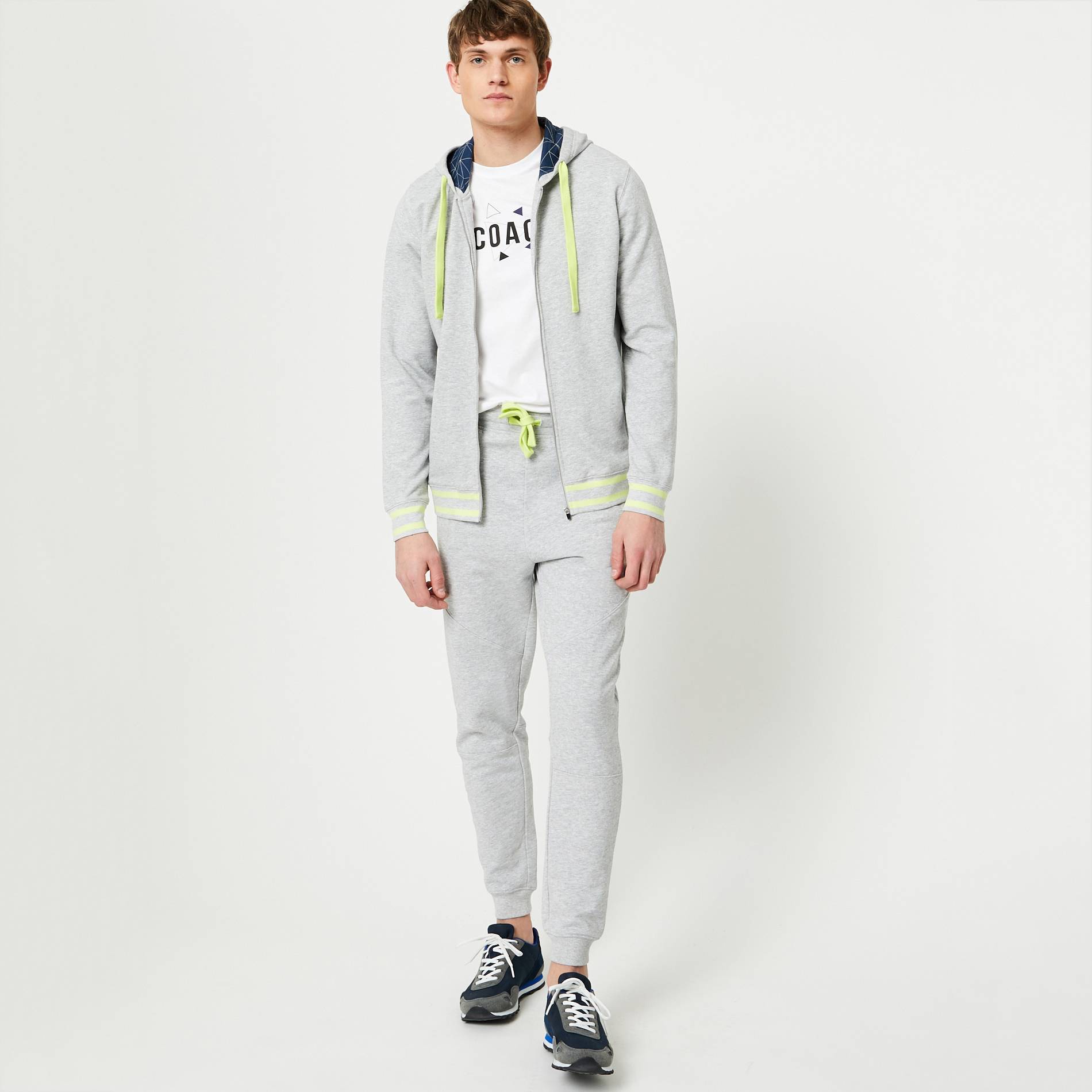 Pantalon en molleton - Monoprix Fit, Gris moyen, large image number 0