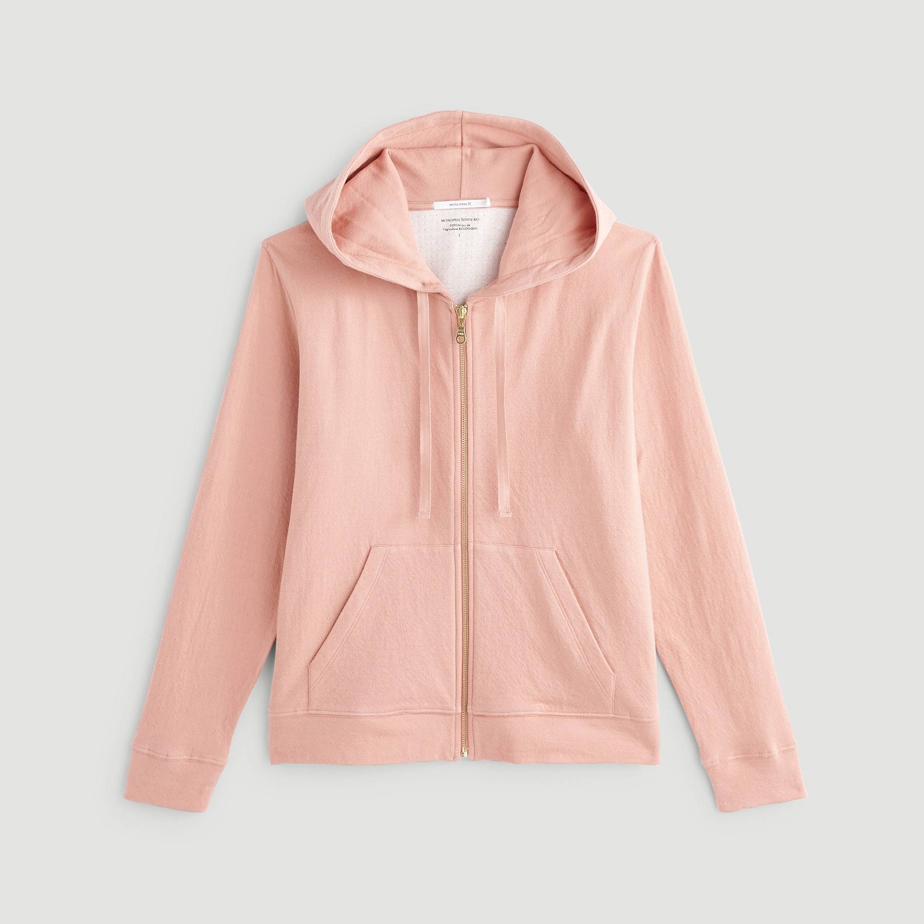 Sweat molleton en coton bio, Orange, large image number 2