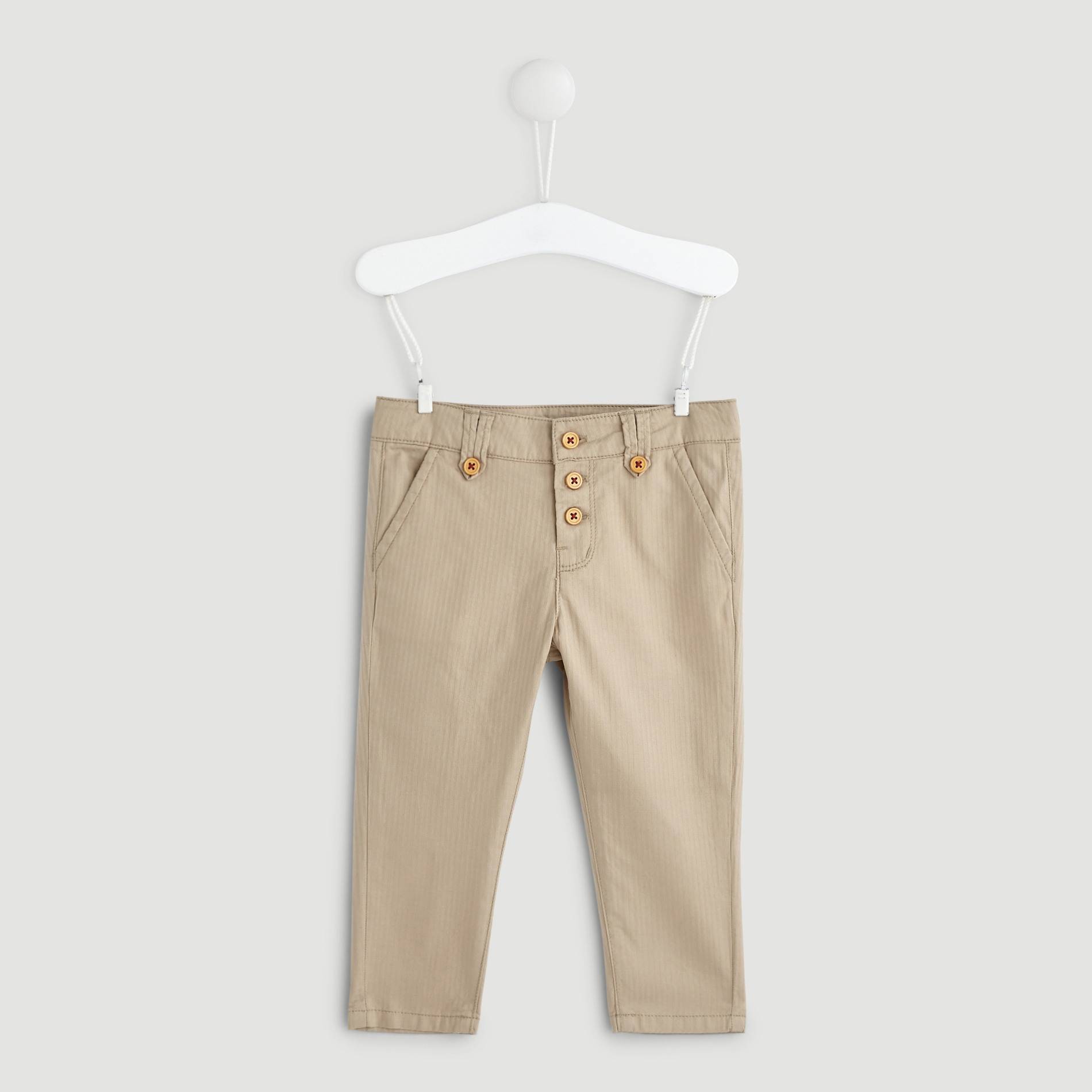 Pantalon twill 3 boutons, Coquille, large image number 0.0
