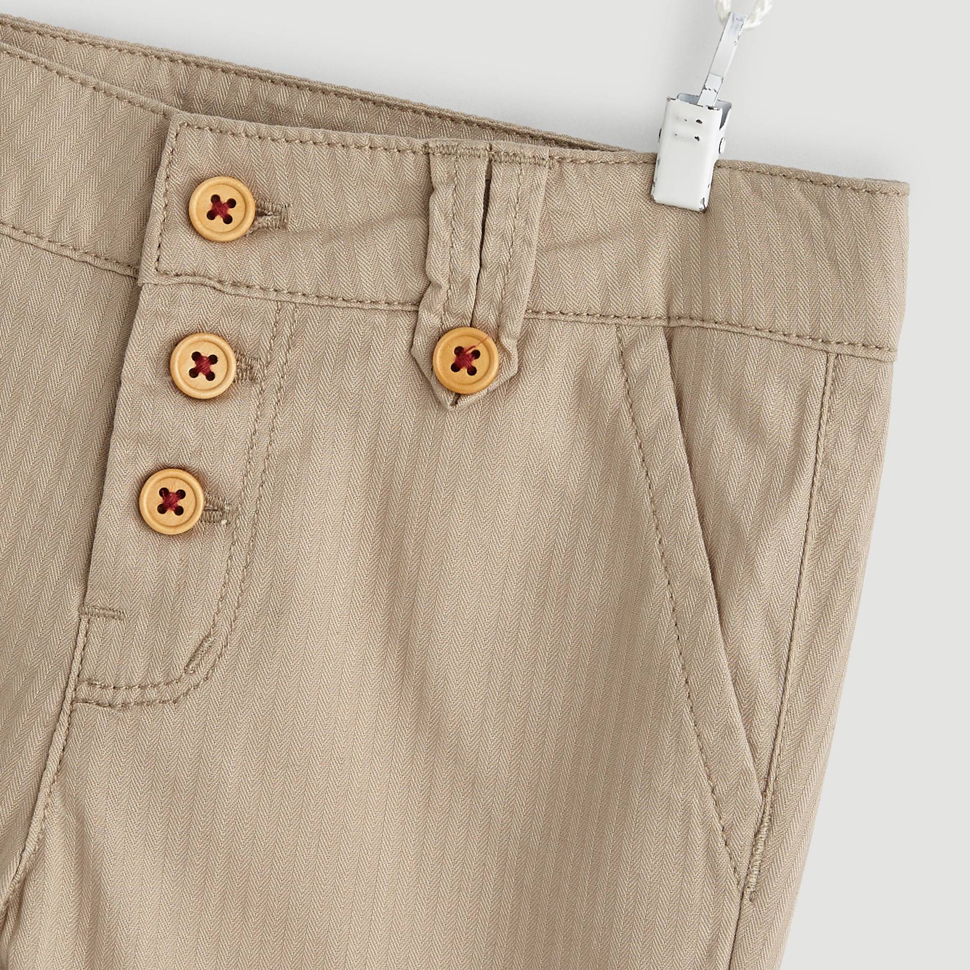 Pantalon twill 3 boutons, Coquille, large image number 2.0