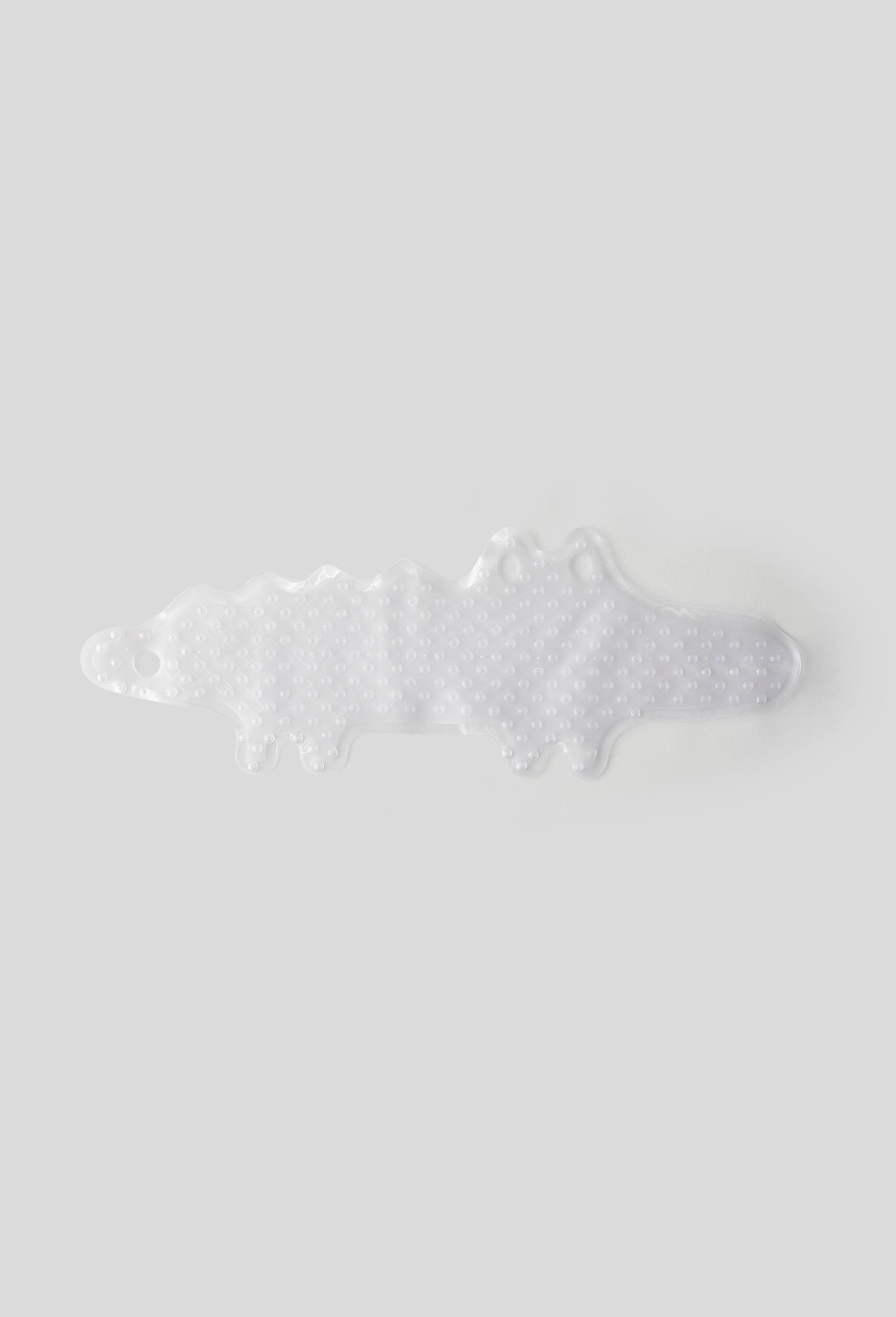 Tapis de baignoire forme crocodile, Blanc, large image number 0