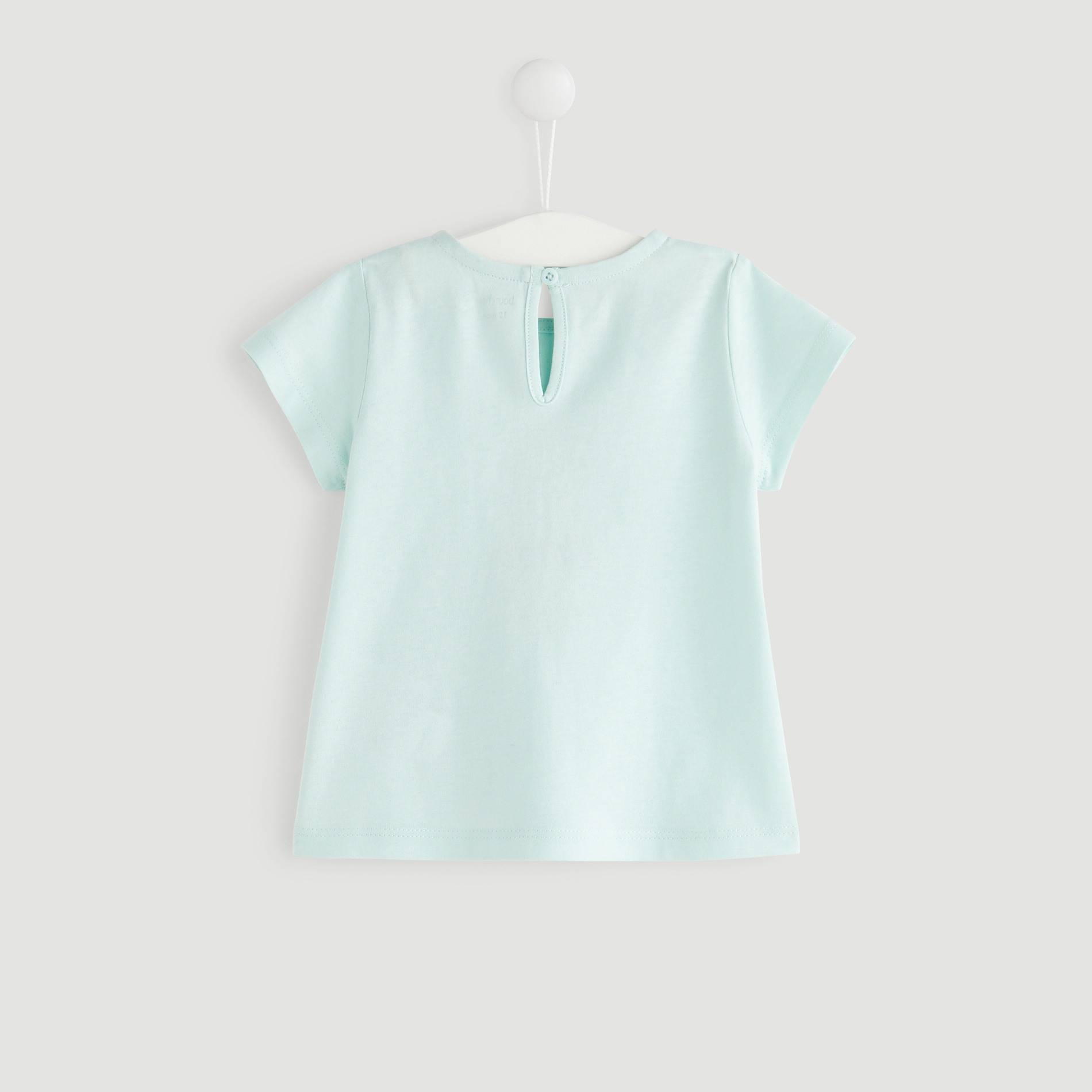 T-shirt manches courtes imprimé, Vert pâle , large image number 1