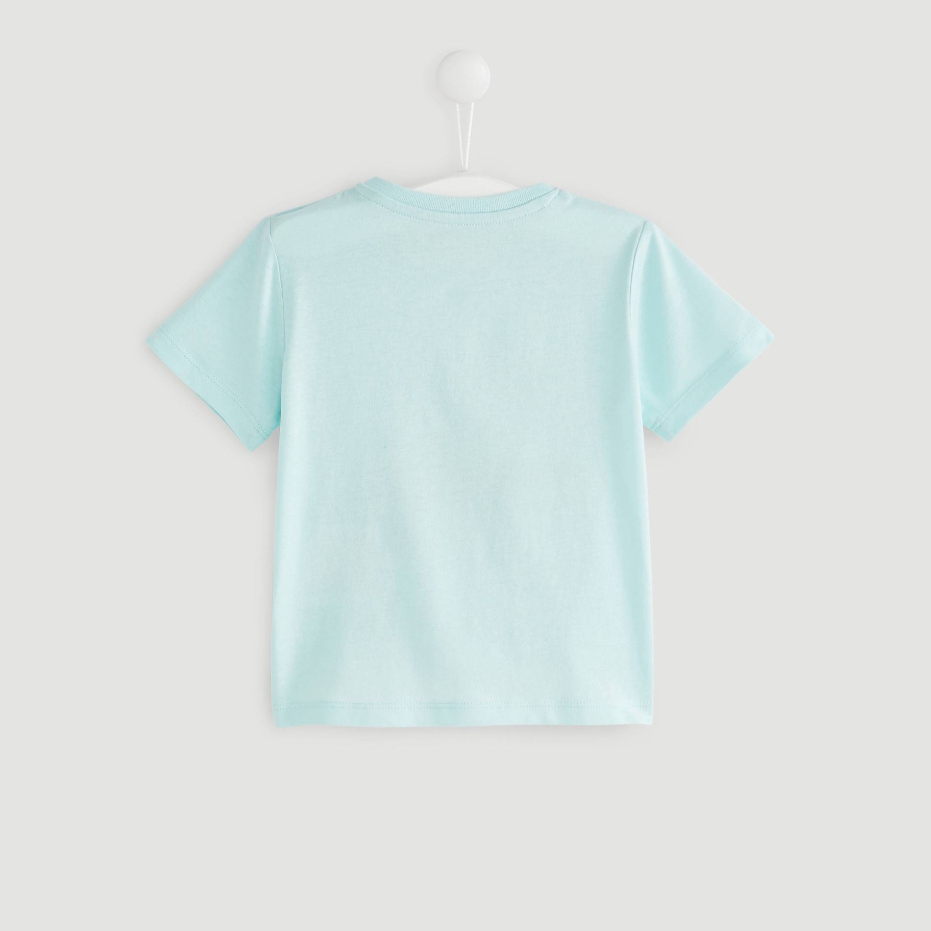 T-shirt manches courtes imprimé, Vert pâle , large image number 1