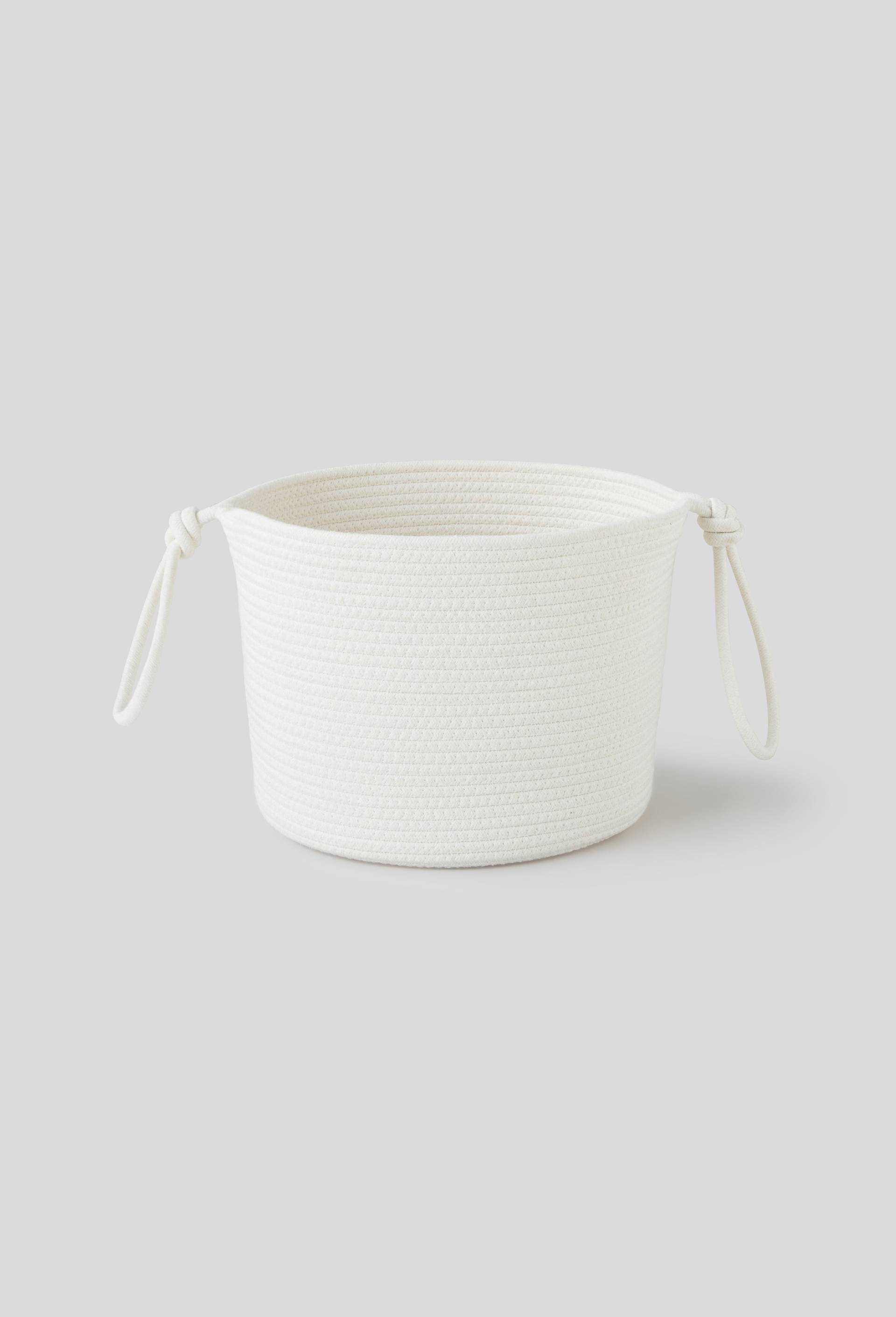 Panier avec poignées, Blanc, large image number 0.0