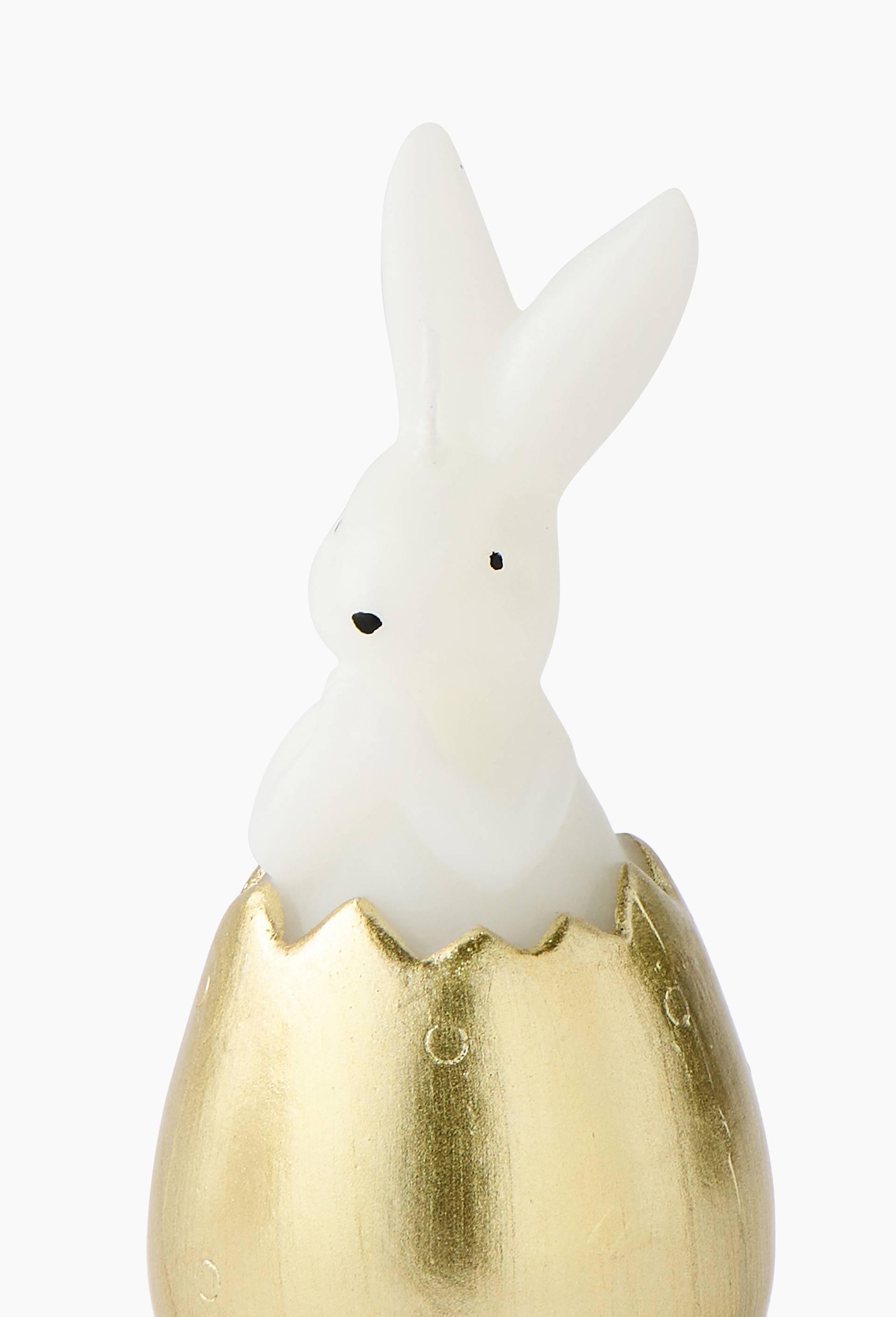 Bougie lapin dans oeuf, H13cm, en cire, Brun, large image number 1.0