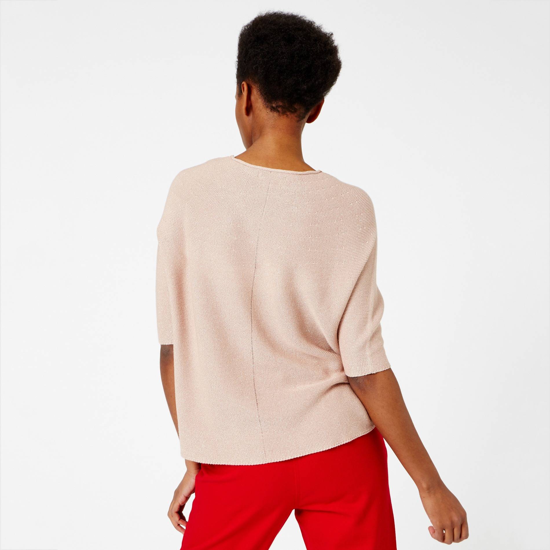 Pull italien contenant du lurex, Rose pâle, large image number 1.0