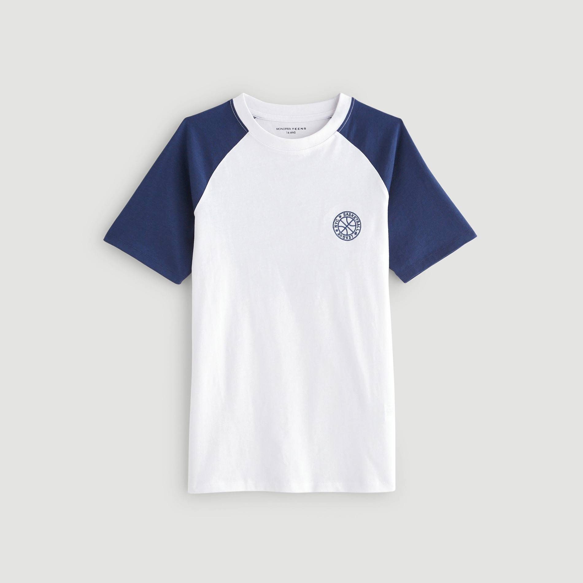 T-shirt manches courtes imprimé, Blanc, large image number 1.0