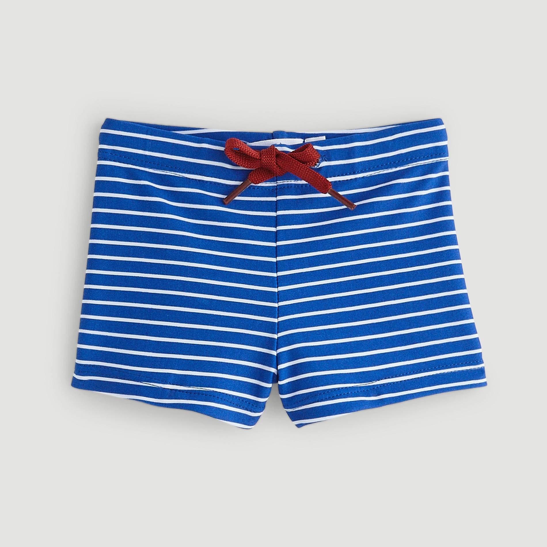 Boxer de bain rayé, Indigo, large image number 0