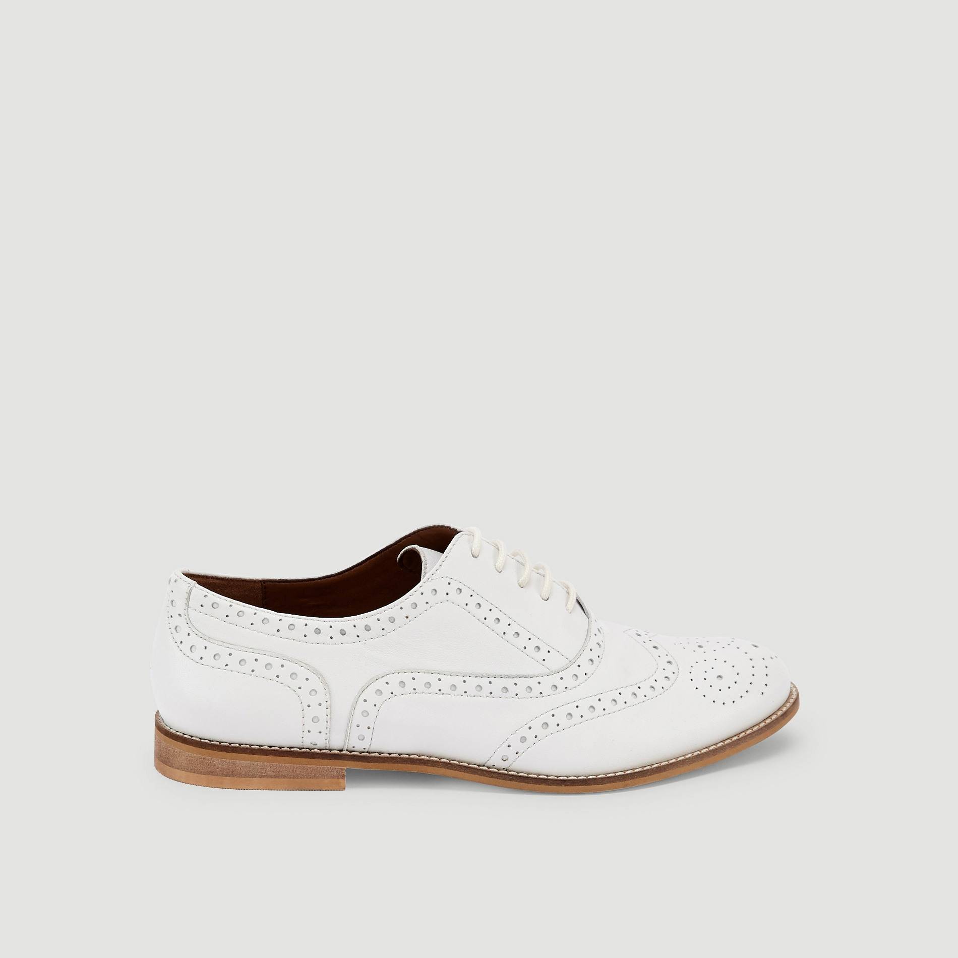 Derbies perforées, Blanc, large image number 0