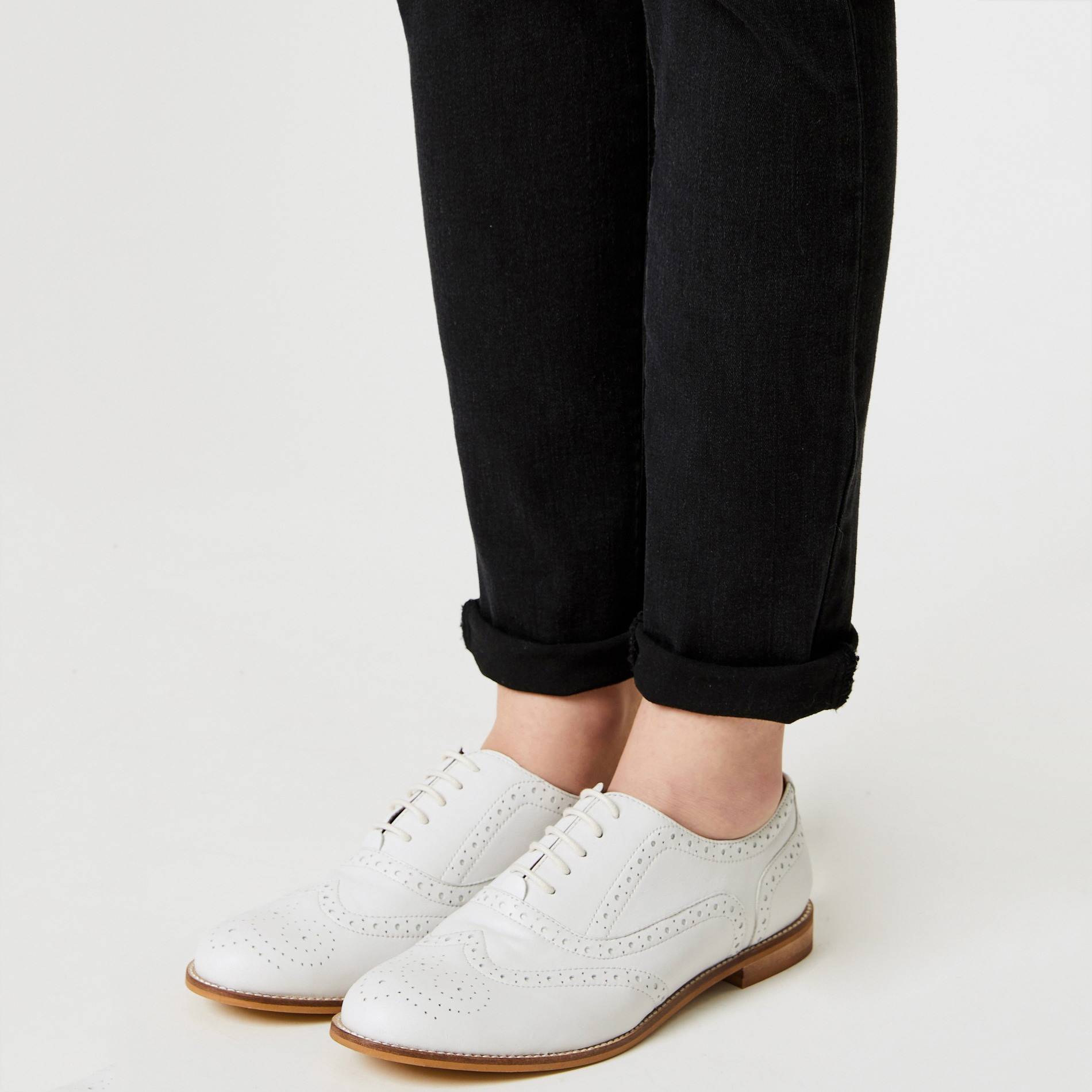 Derbies perforées, Blanc, large image number 1.0