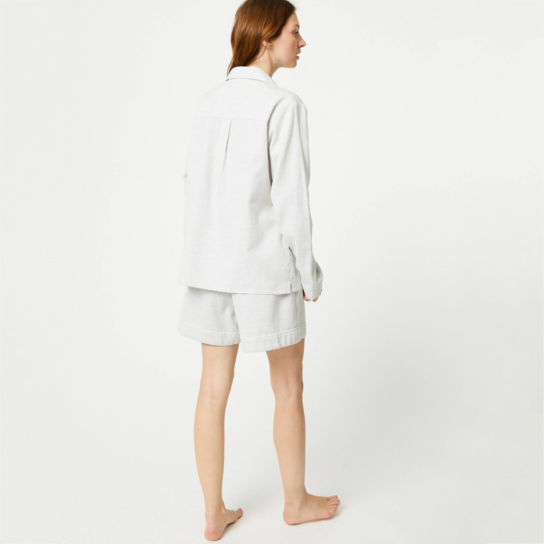 Pyjama short gris, Gris moyen, large image number 1