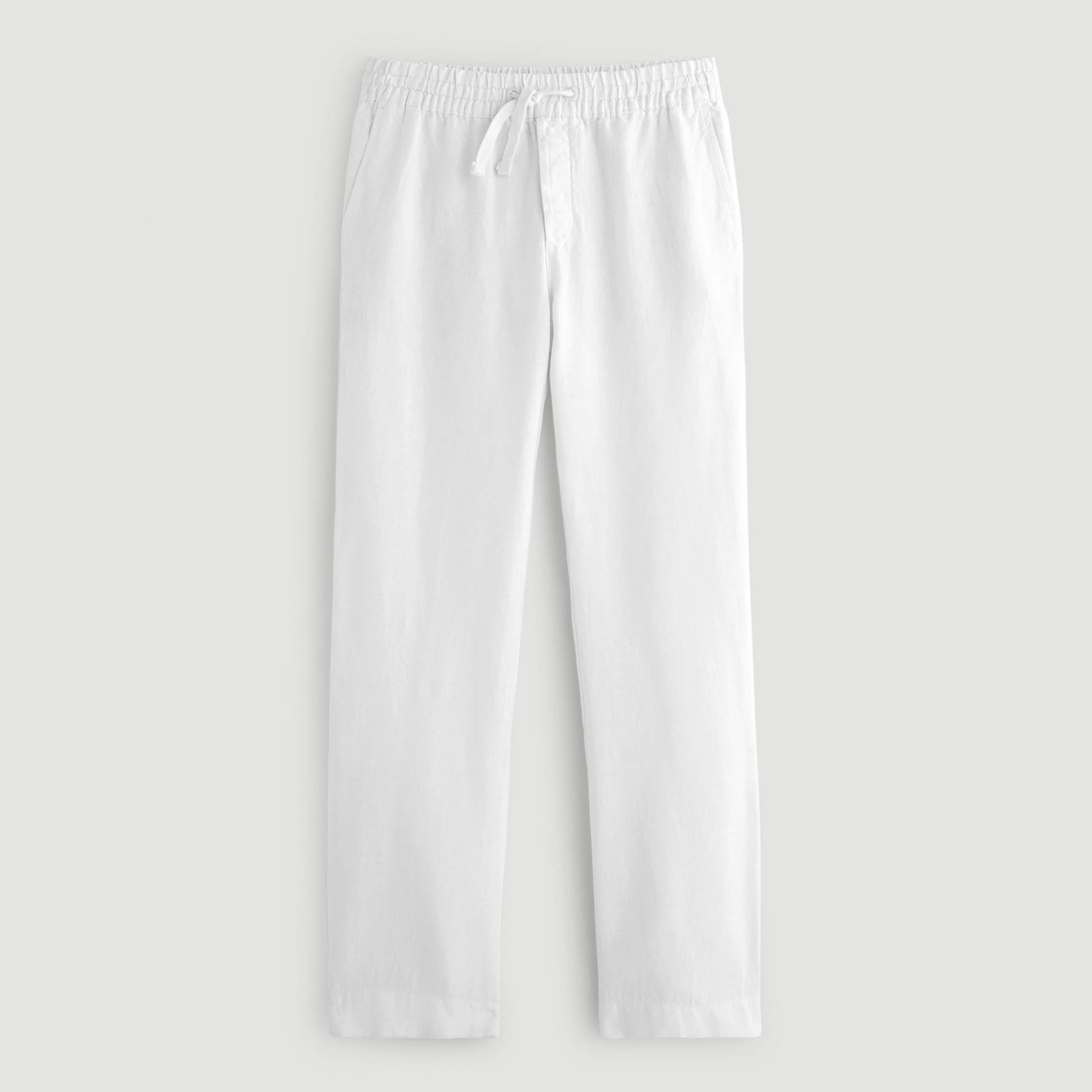 Pantalon en lin, Blanc, large image number 2