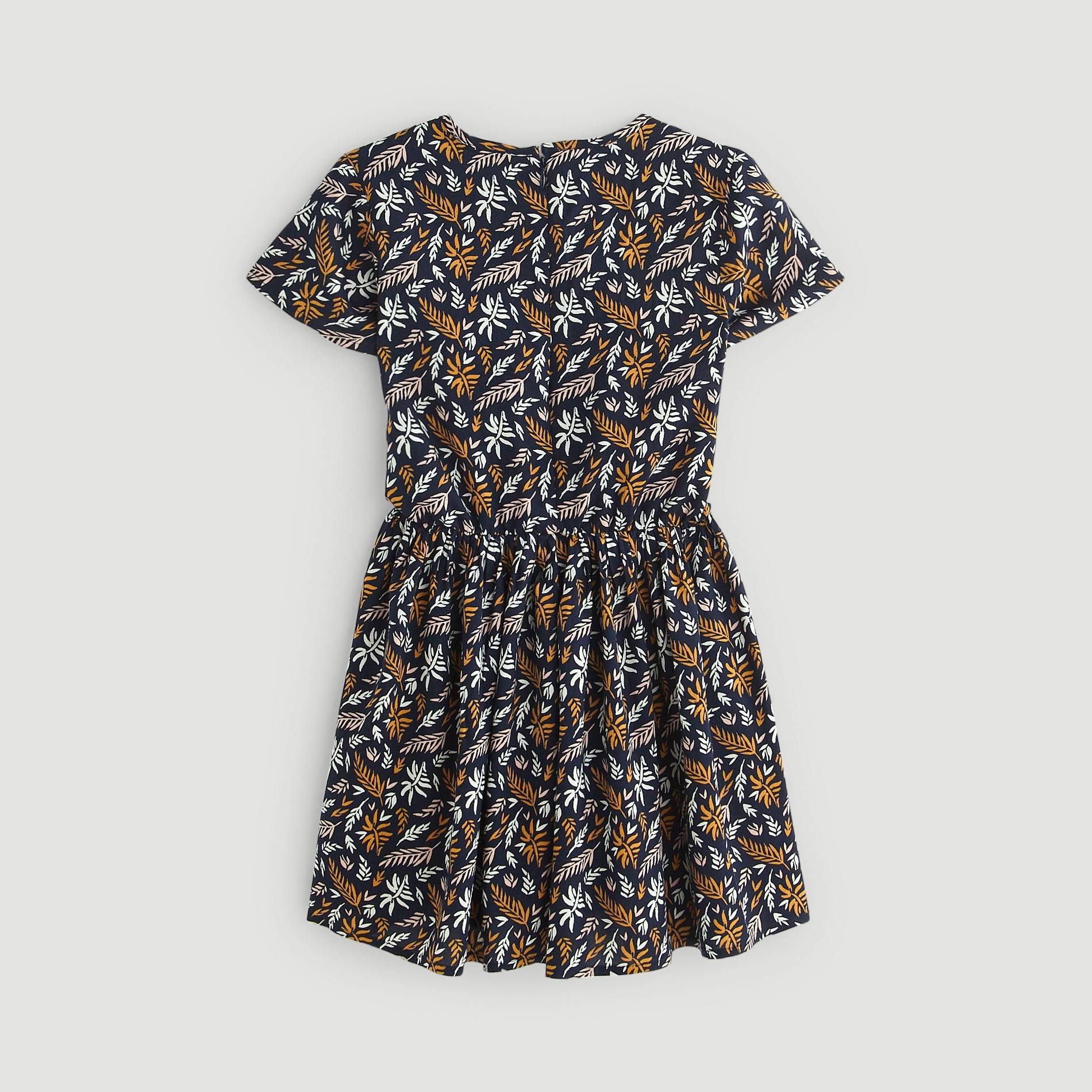 Robe viscose imprimée, Bleu marine, large image number 2