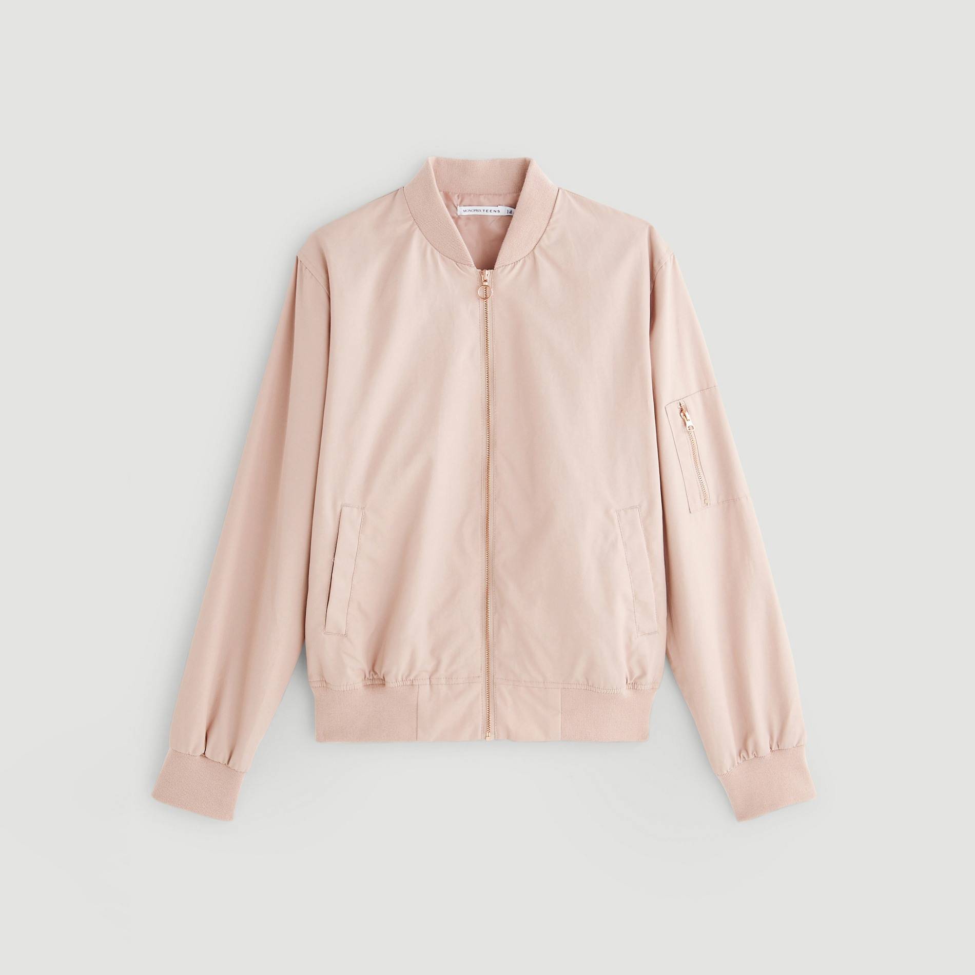 Blouson bomber, Rose clair, large image number 1