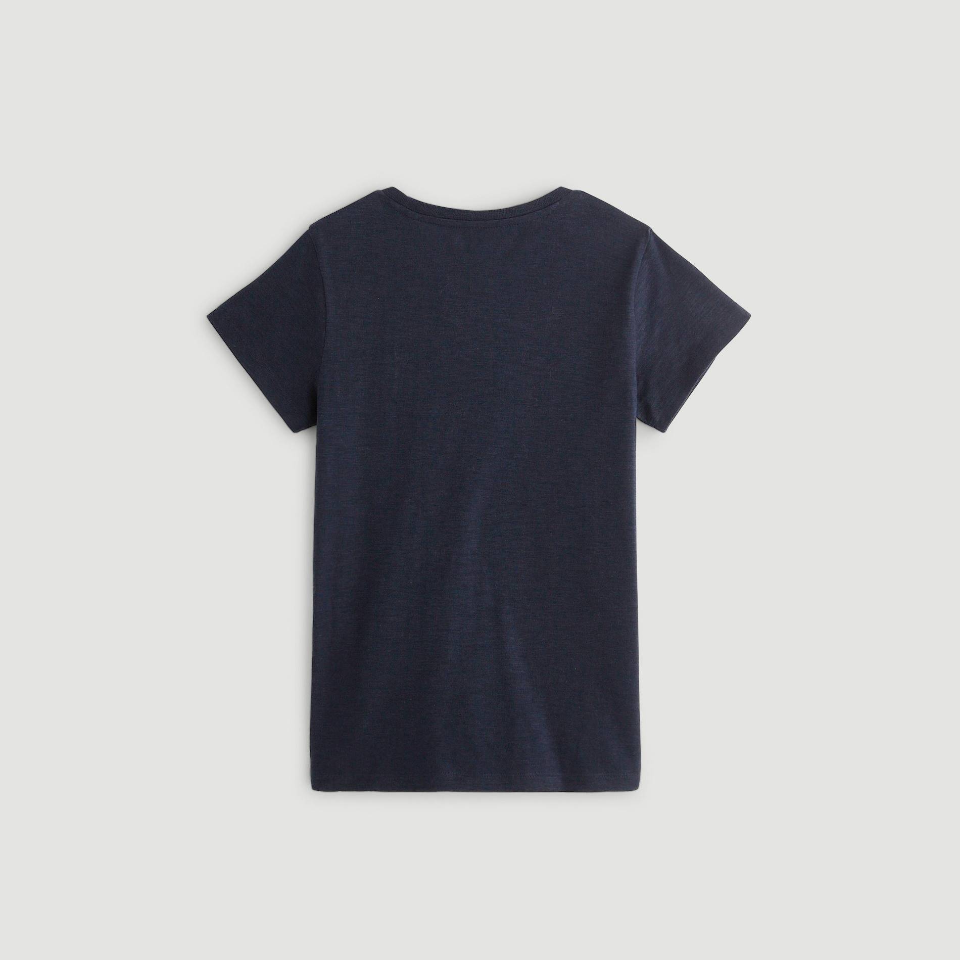 T-shirt manches courtes imprimé, Bleu marine, large image number 2