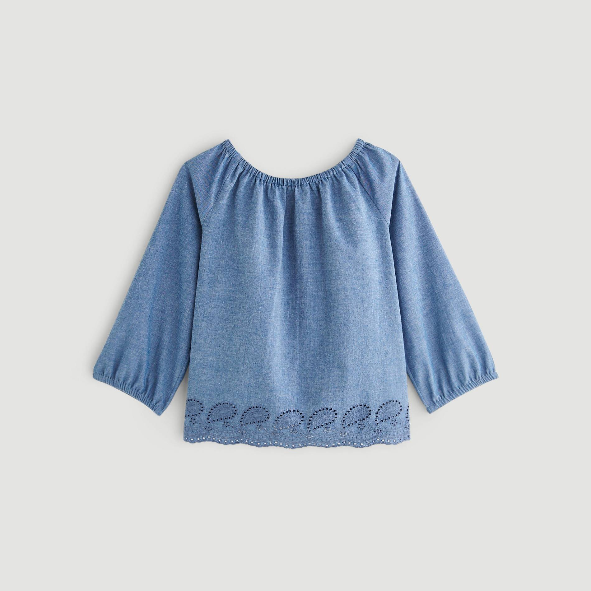 Blouse denim, Indigo, large image number 2.0