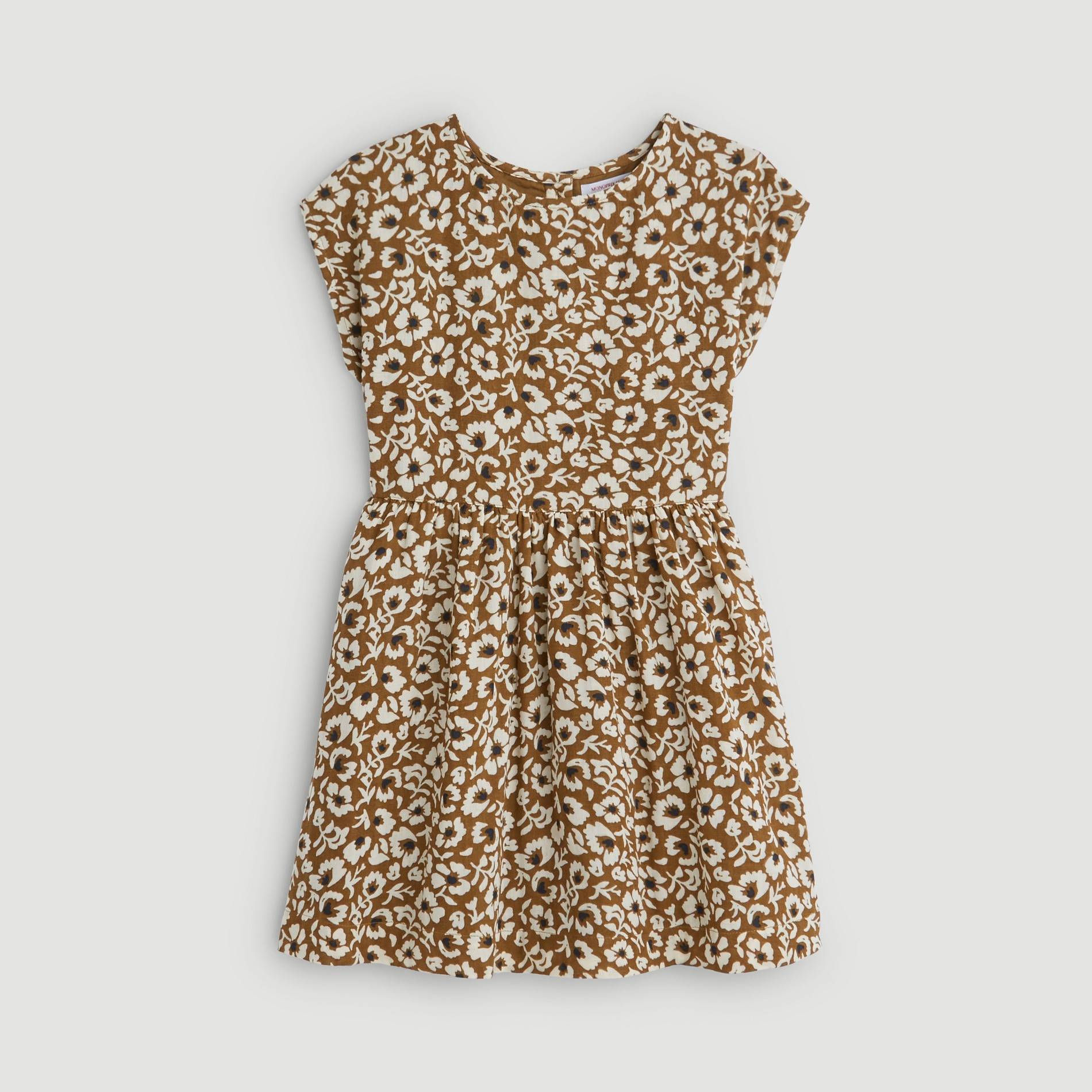 Robe imprimée, Chocolat, large image number 0