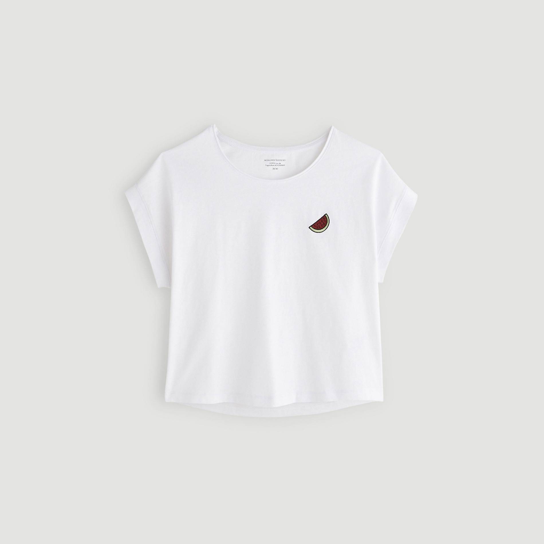 Tshirt en coton, Blanc, large image number 2.0