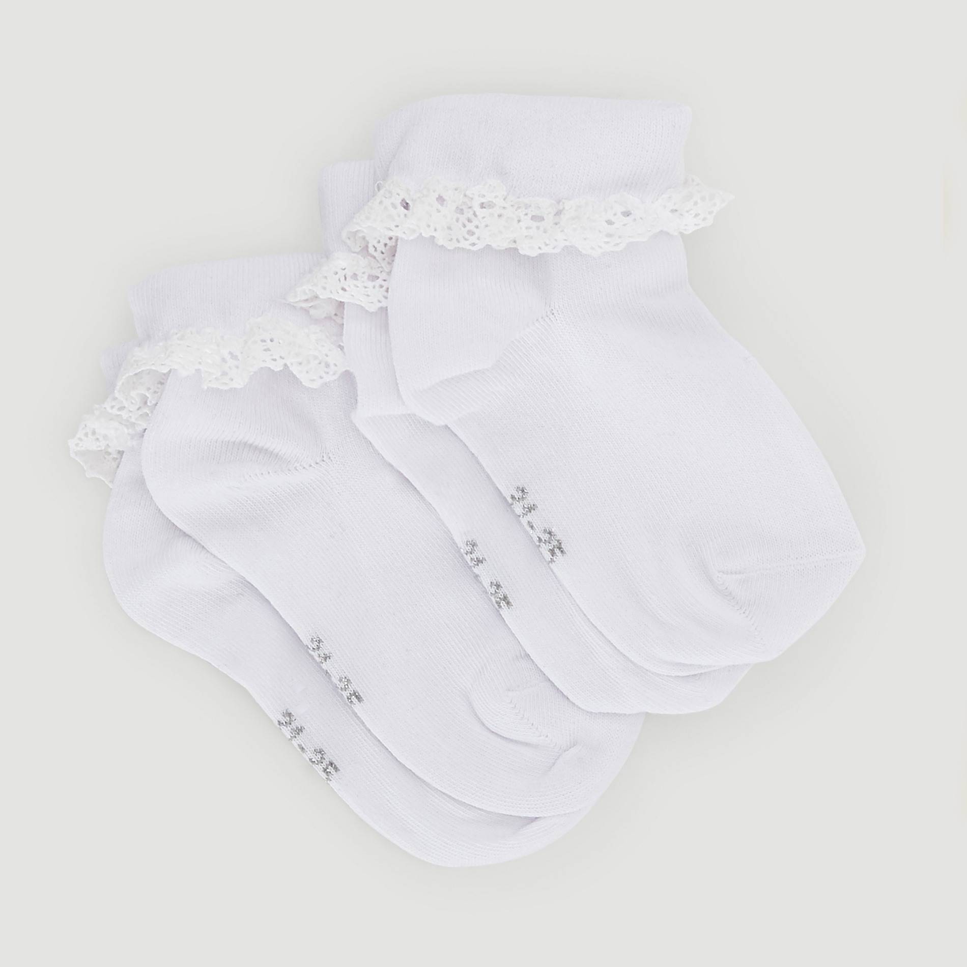 Socquettes dentelles, Blanc, large image number 0