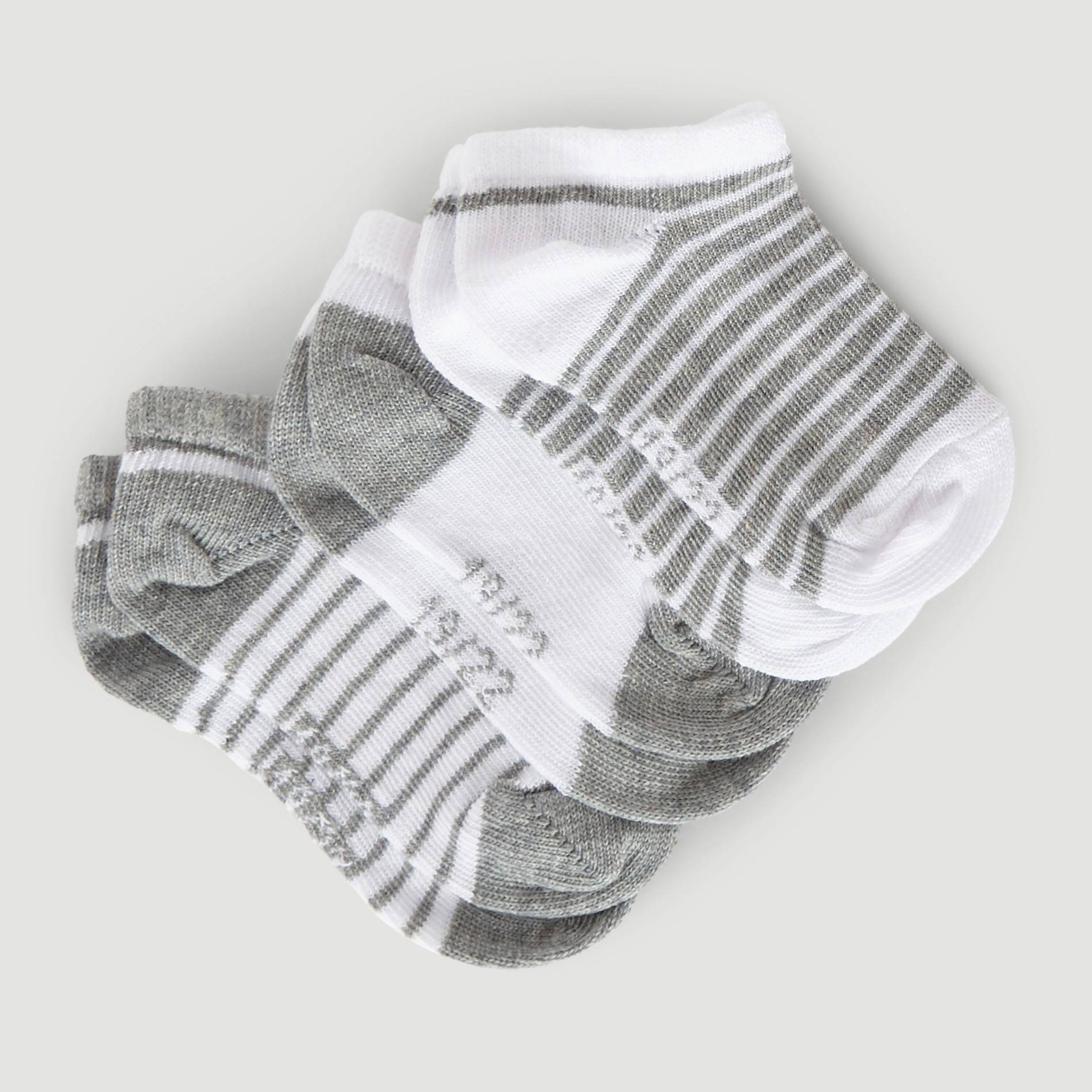 Lot de 3 paires de chaussettes ultra-courtes, Gris moyen, large image number 0