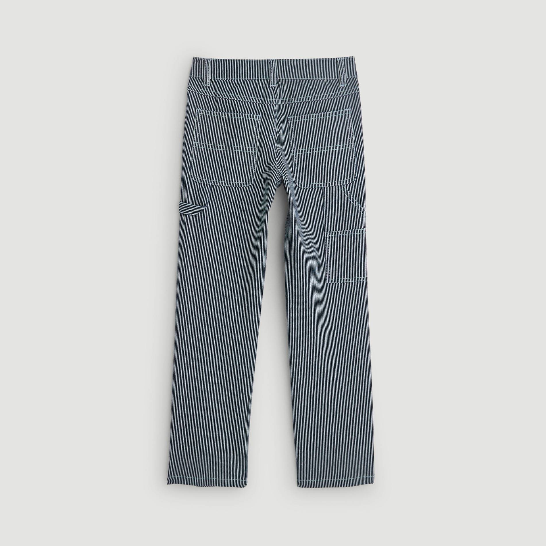 Pantalon rayé, Blanc, large image number 1