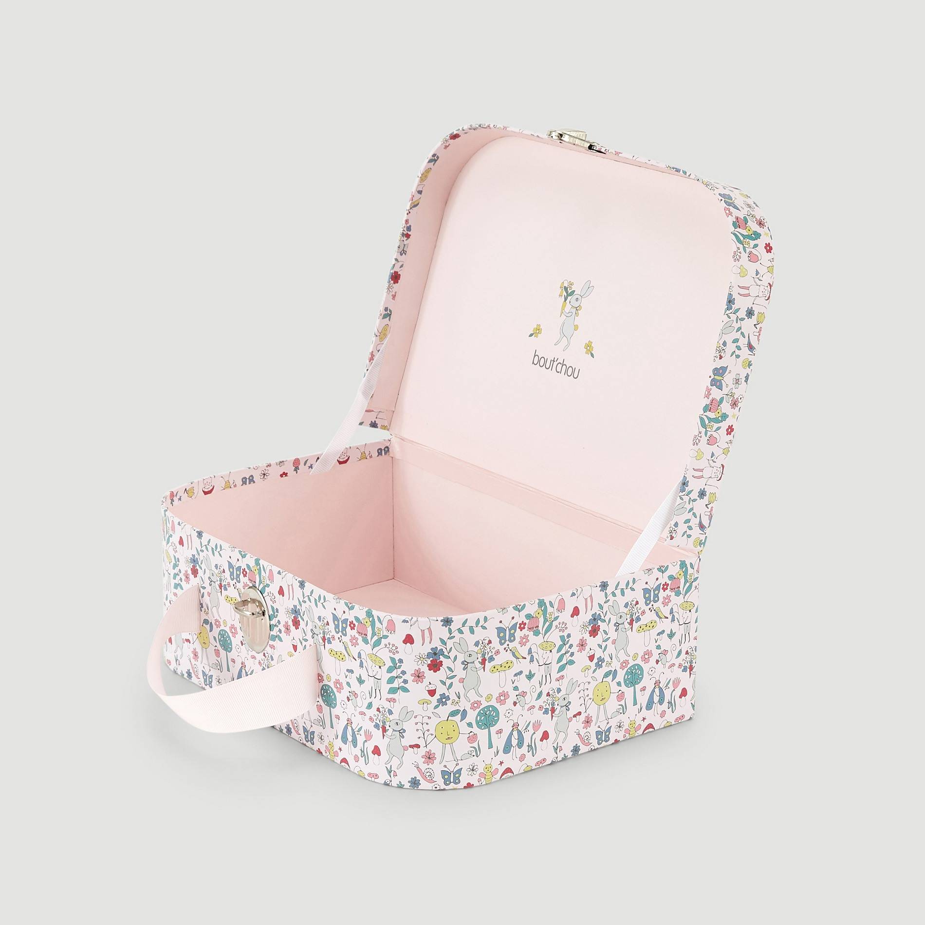 Valisette imprimée, Rose clair, large image number 1