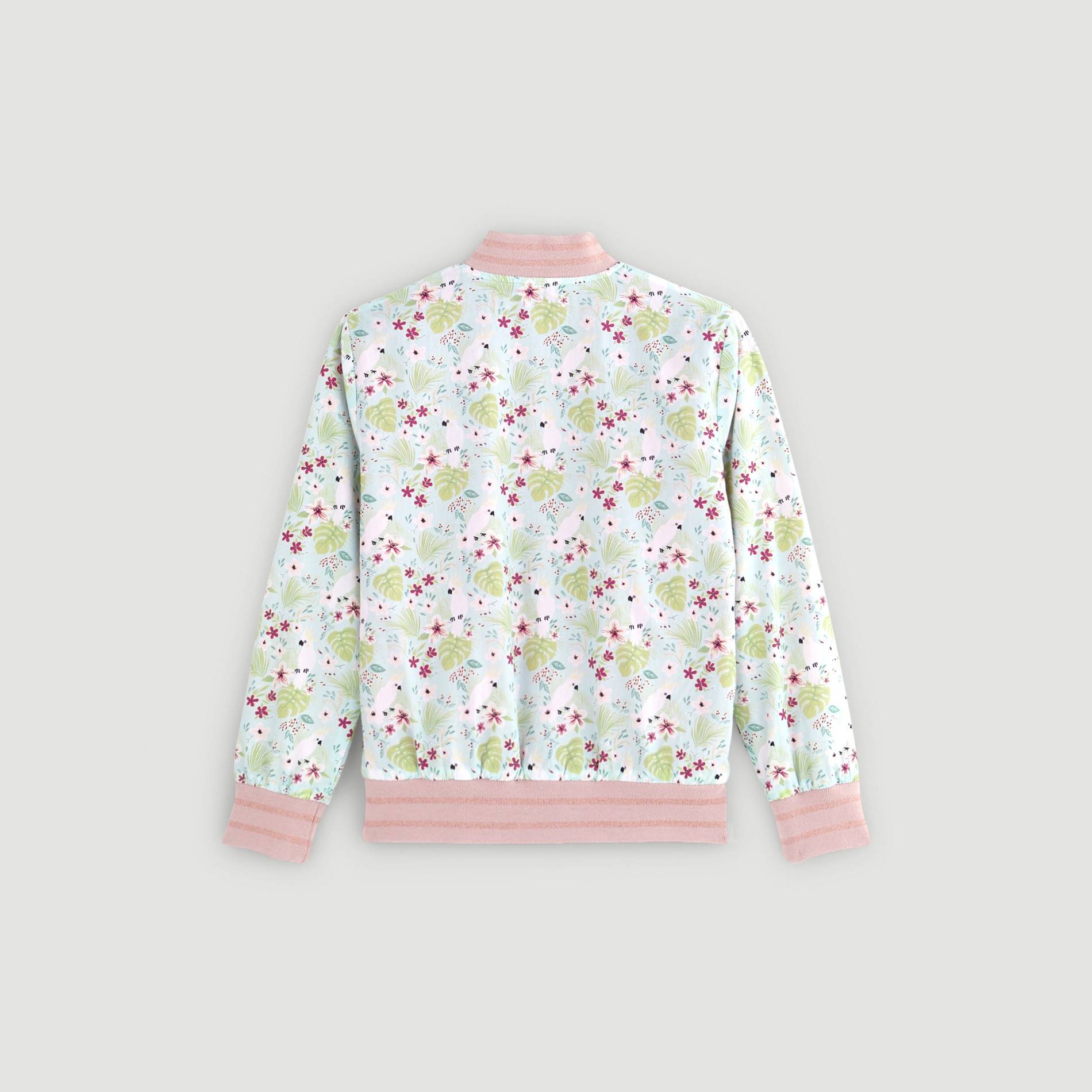 Blouson teddy imprimé, Vert pâle , large image number 2.0
