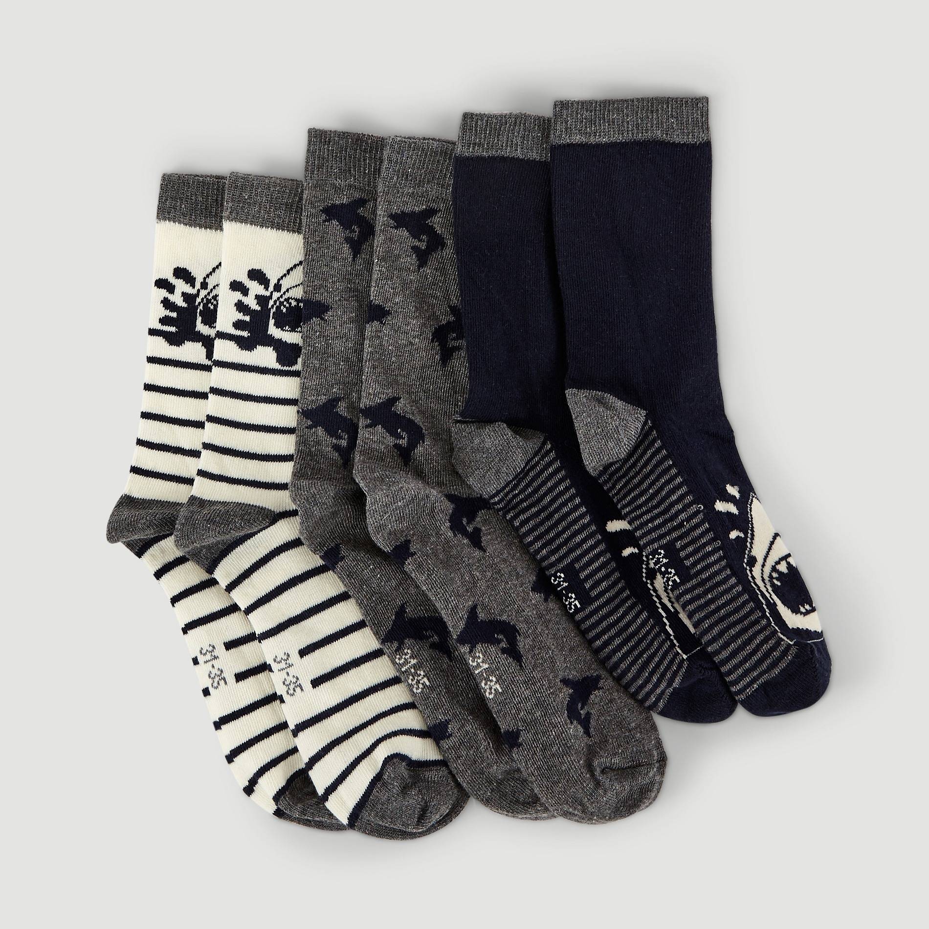 Lot de 3 paires de chaussettes, Bleu marine, large image number 0