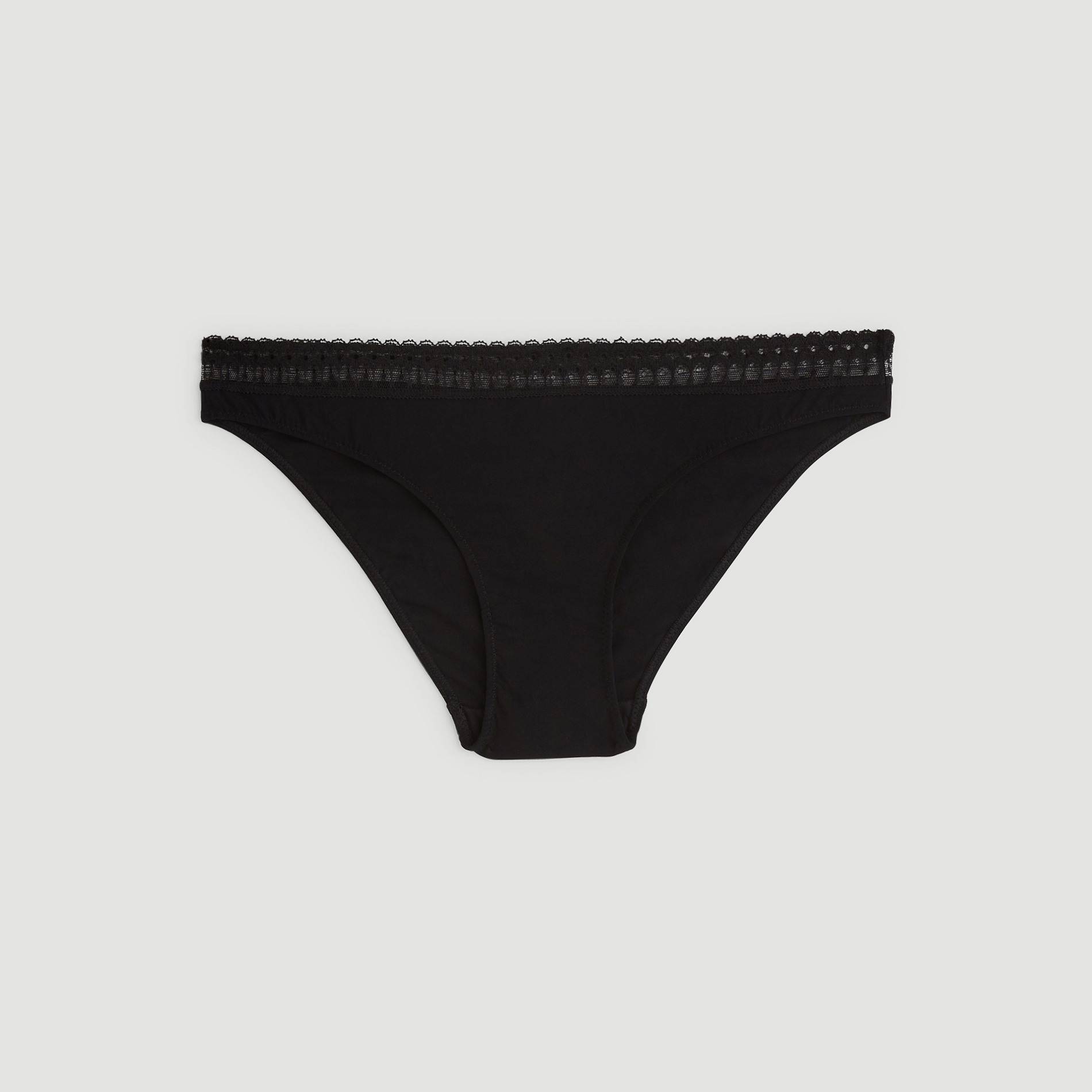 Culotte chiffon imprimée, Noir, large image number 2