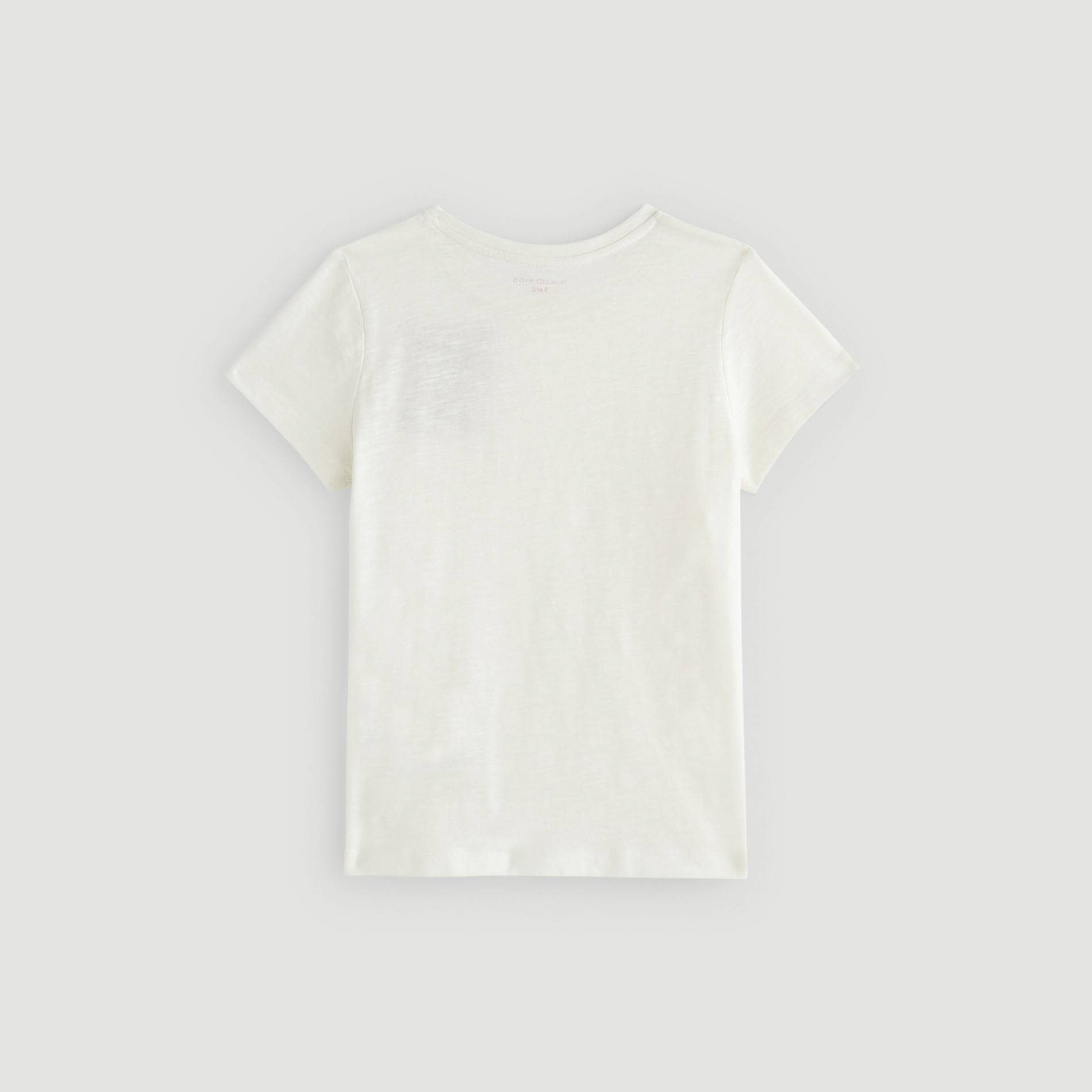 T-shirt manches courtes imprimé, Ecru, large image number 1