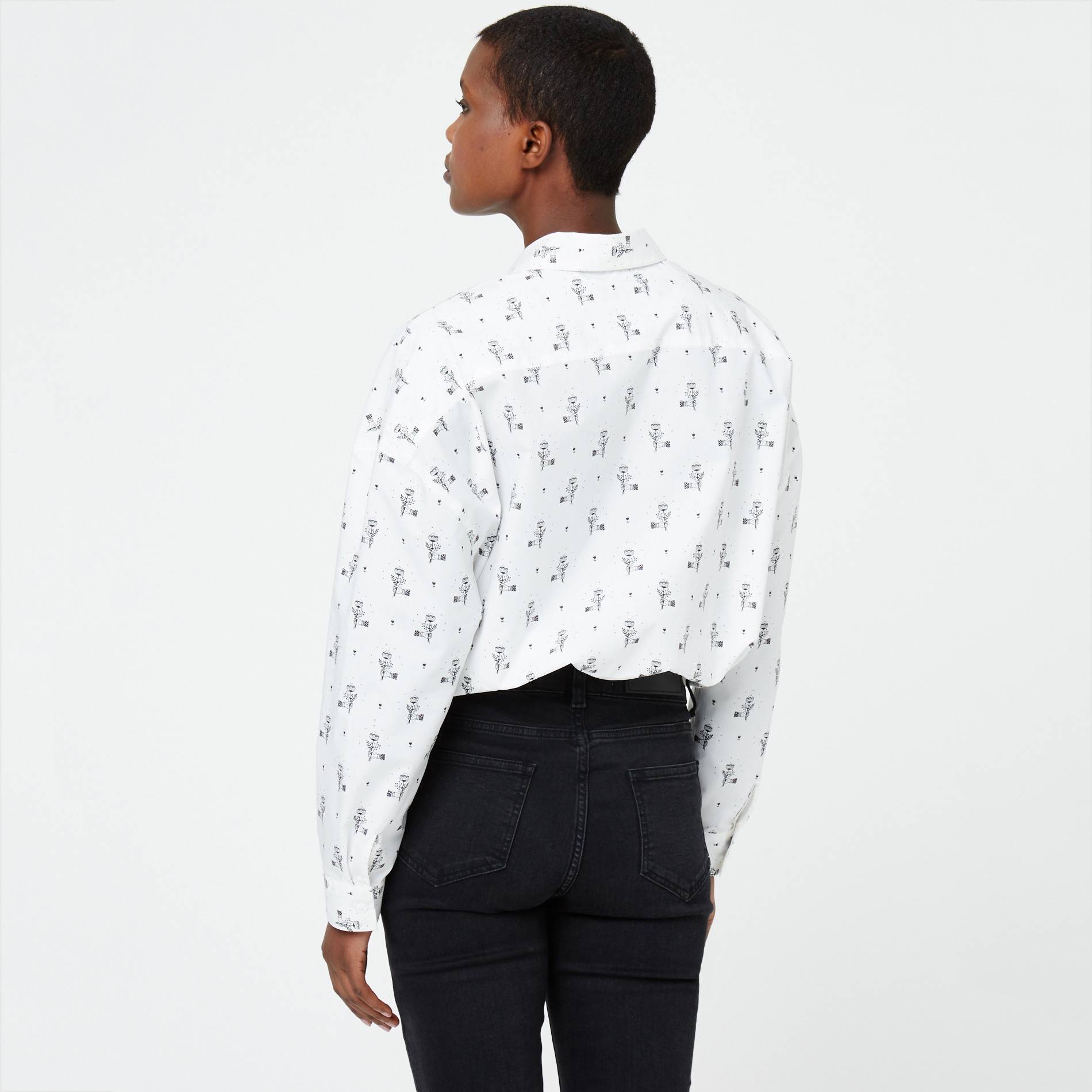 Chemise imprimée, Ecru, large image number 1
