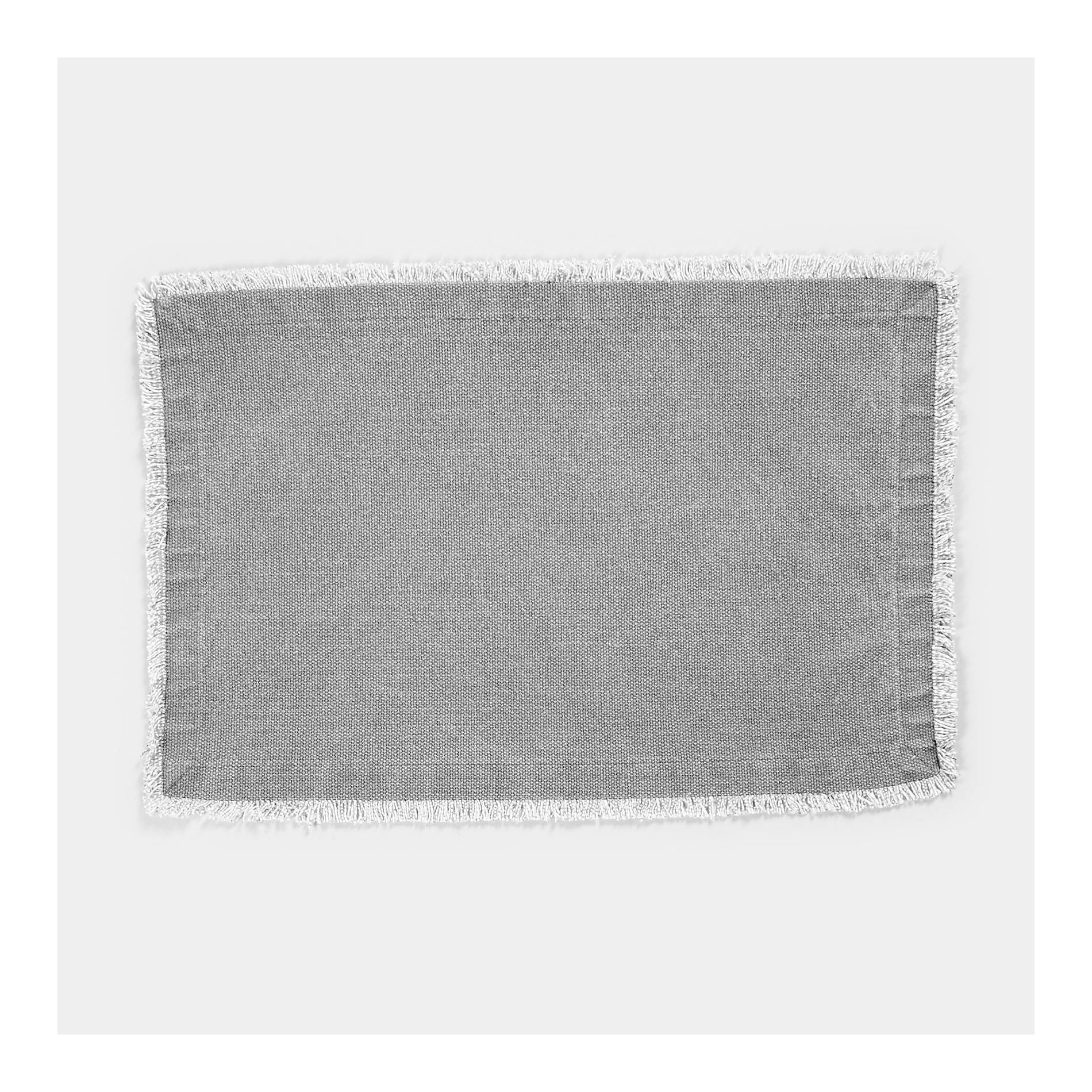Set de table en coton, Gris moyen, large image number 0.0