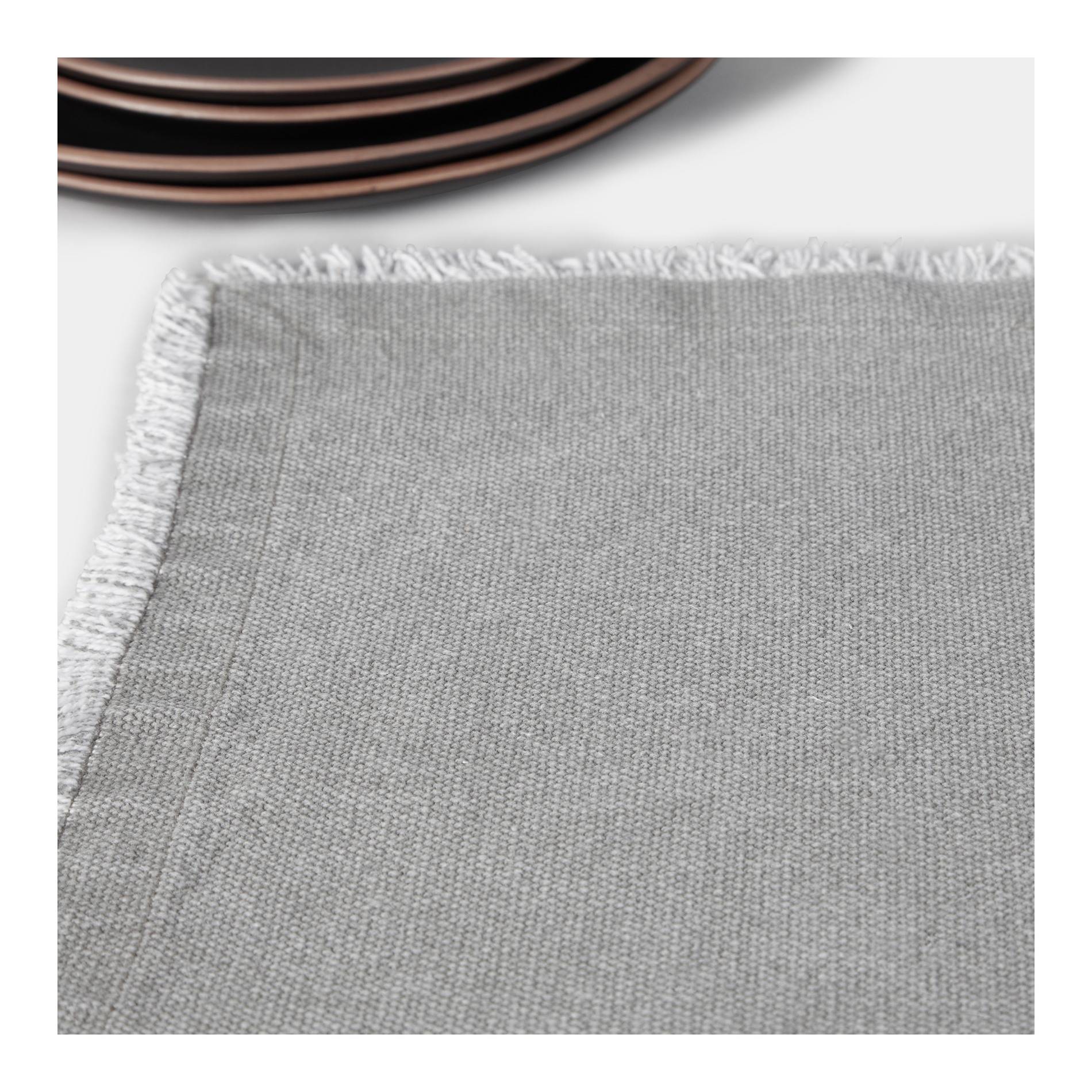 Set de table en coton, Gris moyen, large image number 1.0