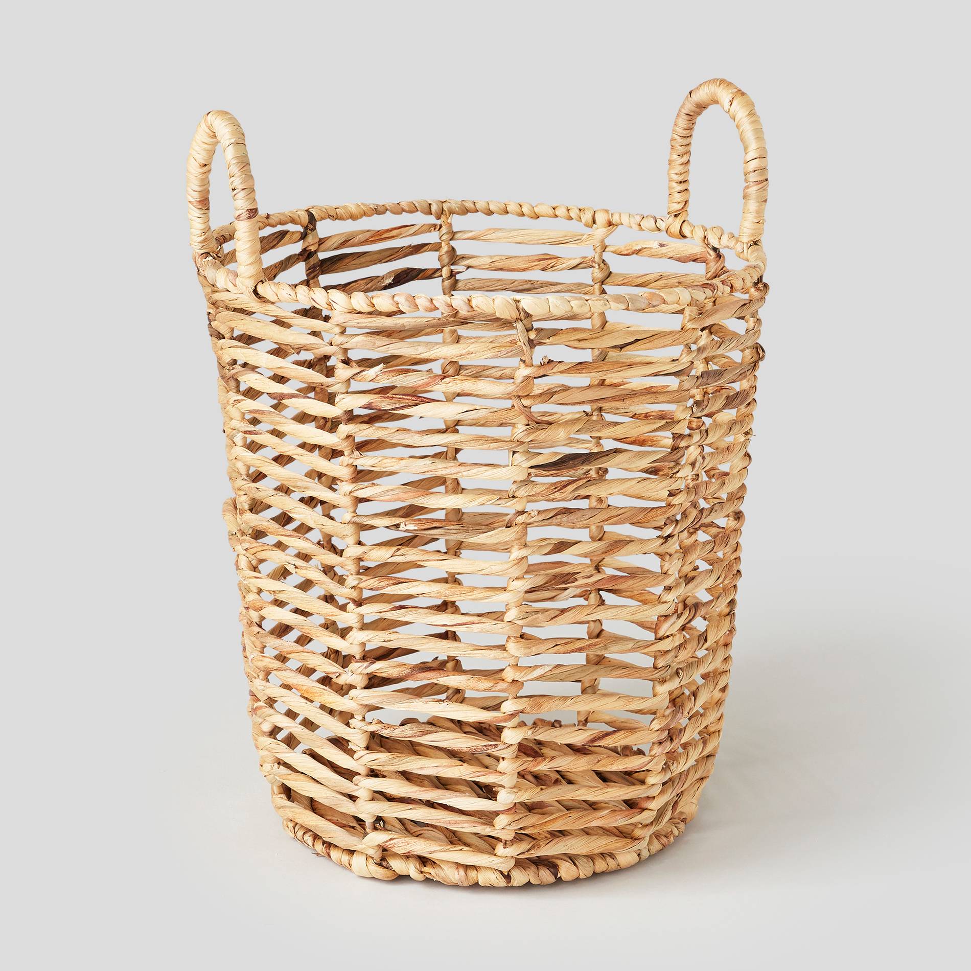 Panier à motif chevron, Beige, large image number 0