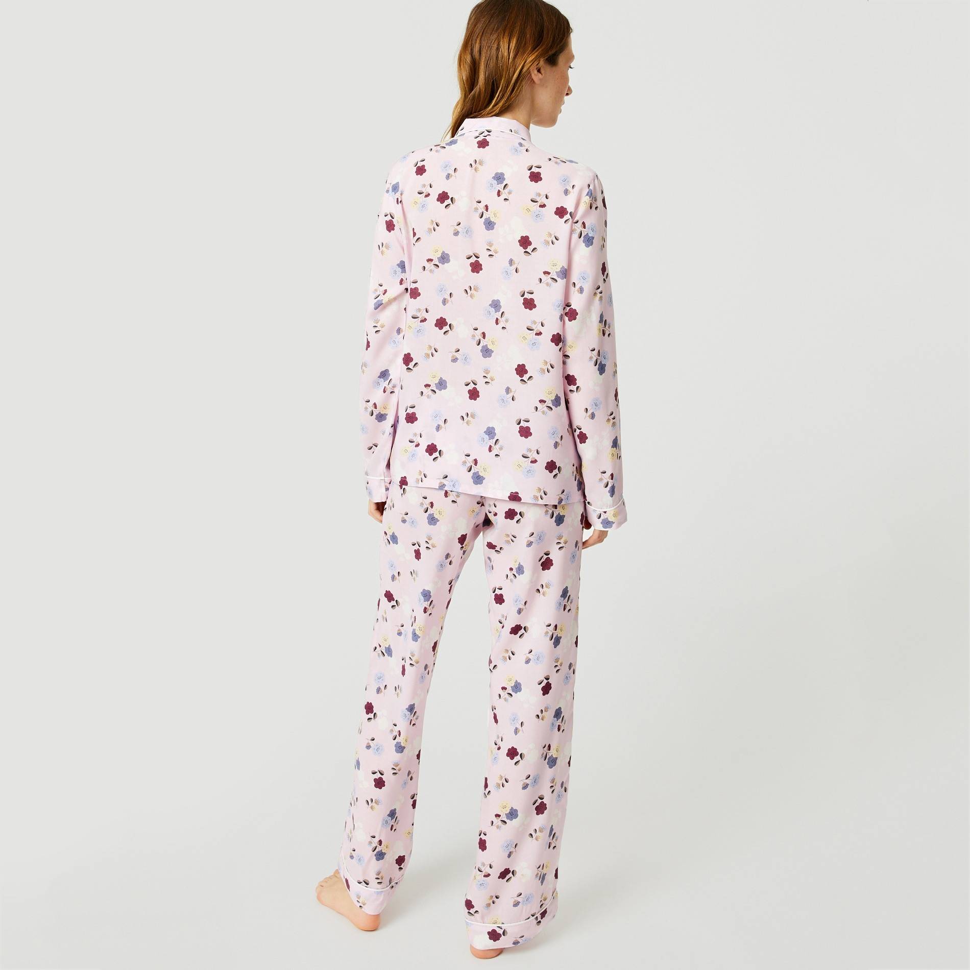 Pyjama imprimé petite fleur, Quetsche, large image number 1