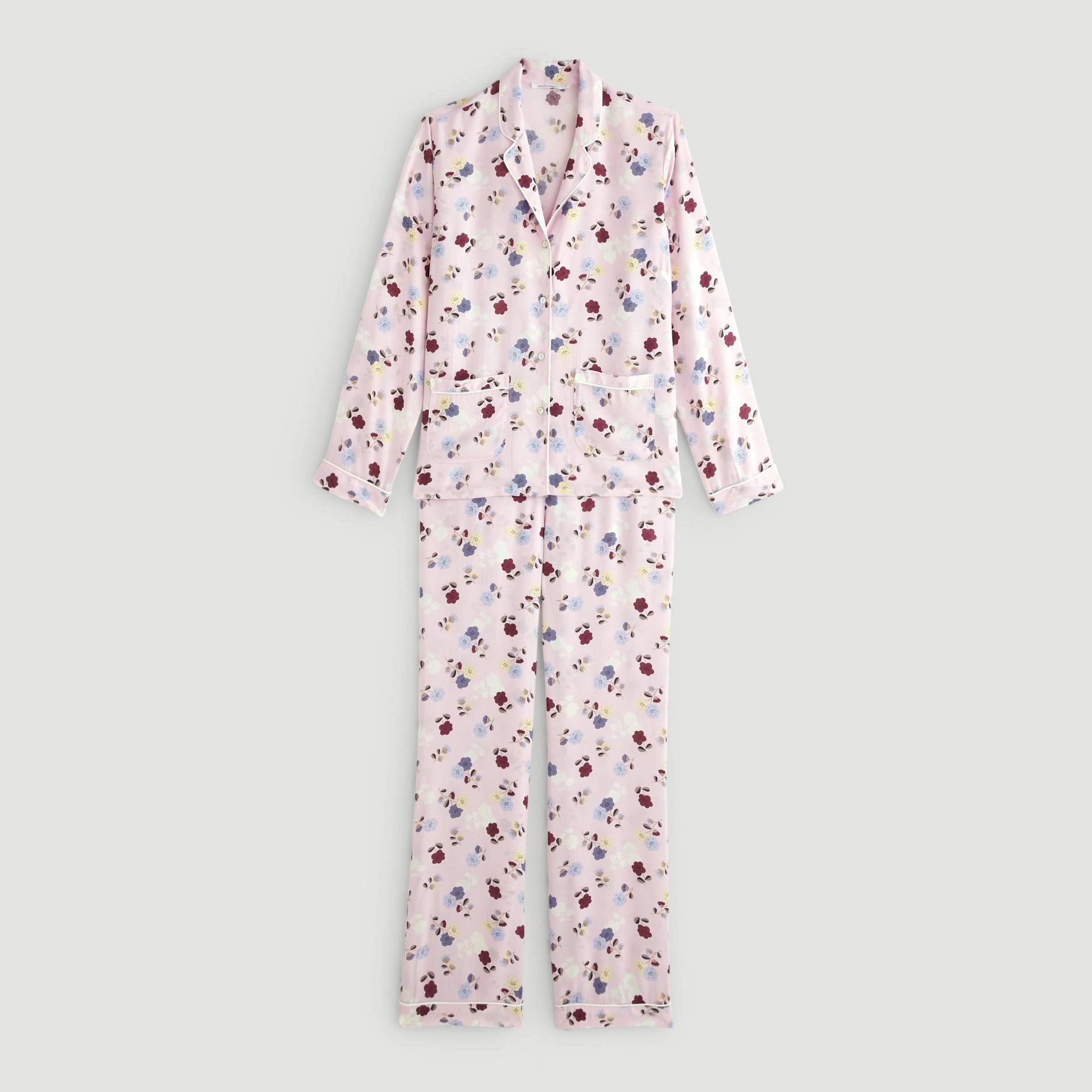 Pyjama imprimé petite fleur, Quetsche, large image number 2