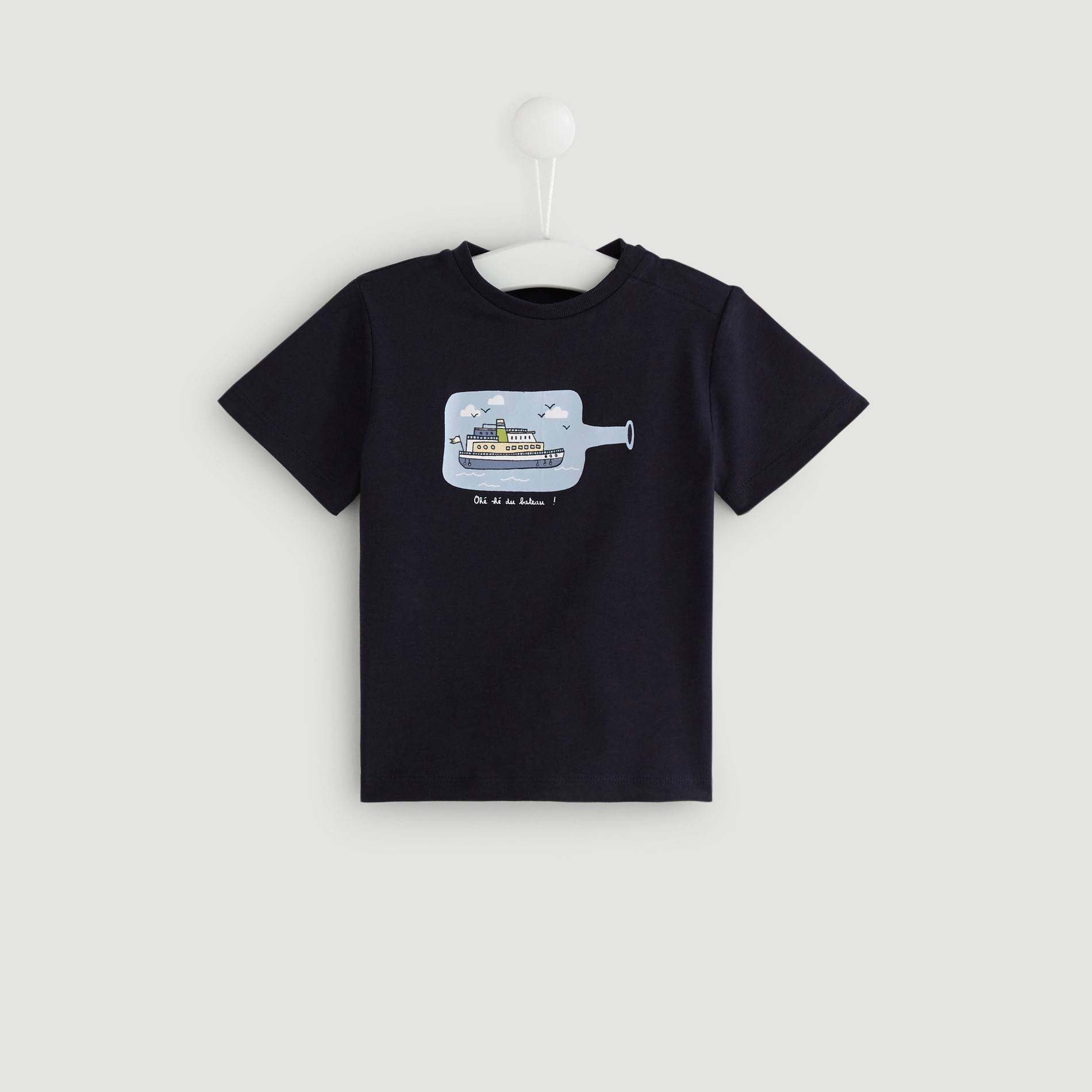 Tshirt manches courtes, Bleu marine, large image number 0