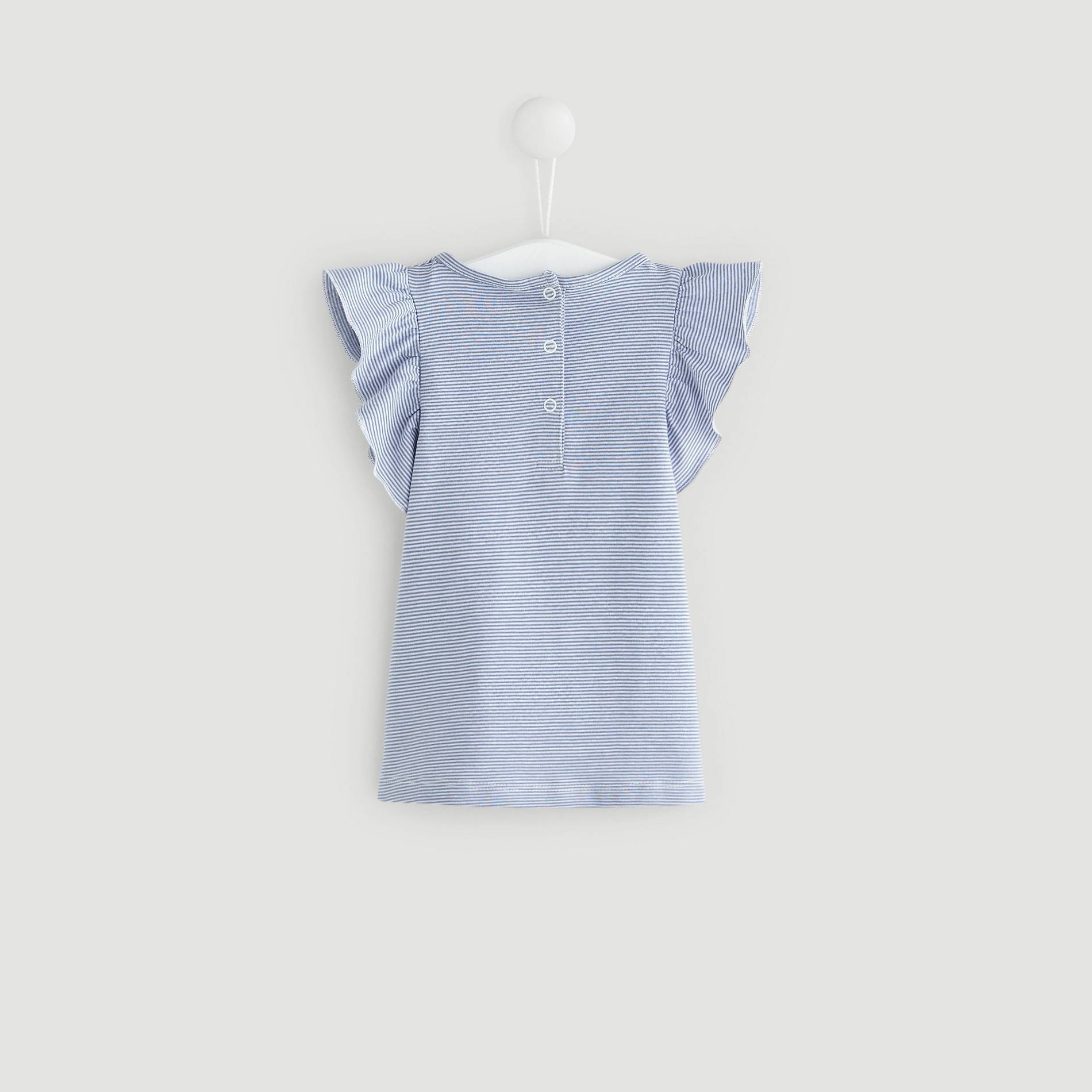 T-shirt rayé imprimé, Gris anthracite, large image number 1