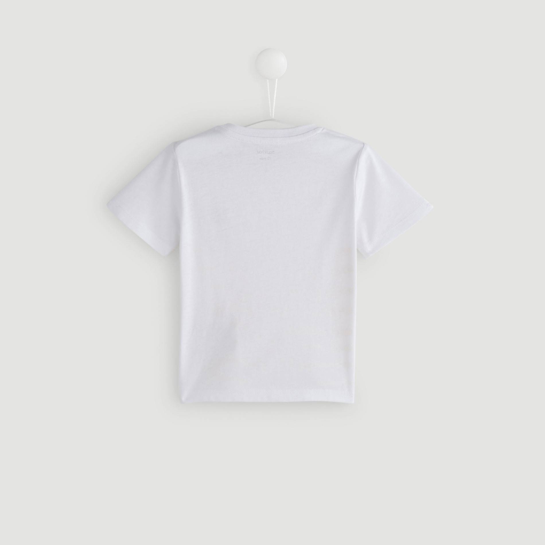Tshirt manches courtes rayé, Blanc, large image number 1.0